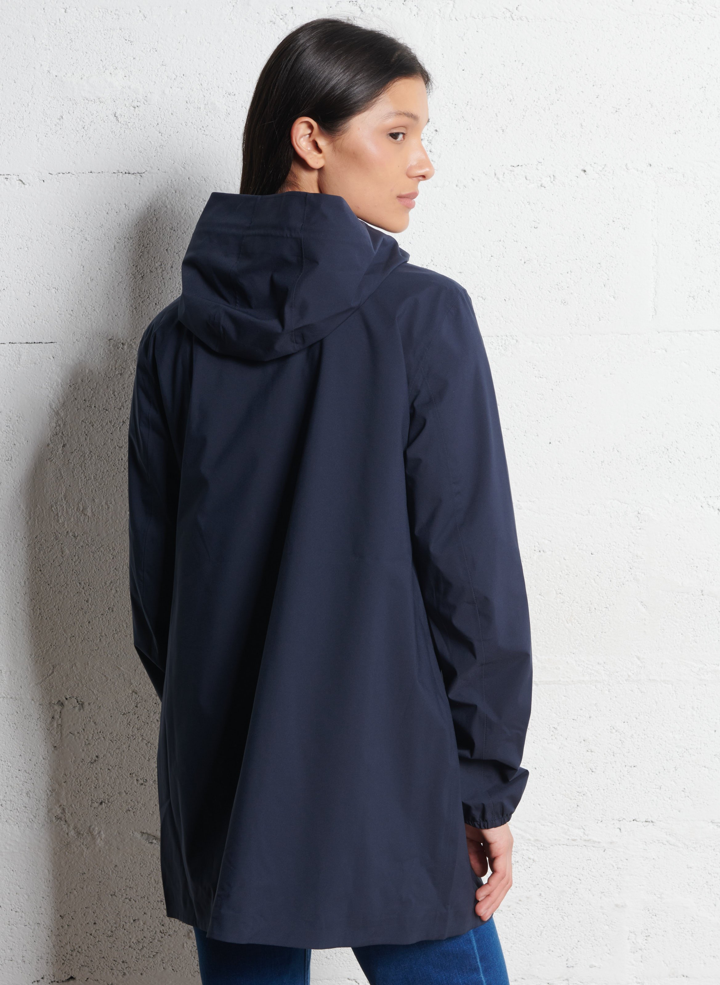 Coupe-vent à capuche K-WAY Bleu