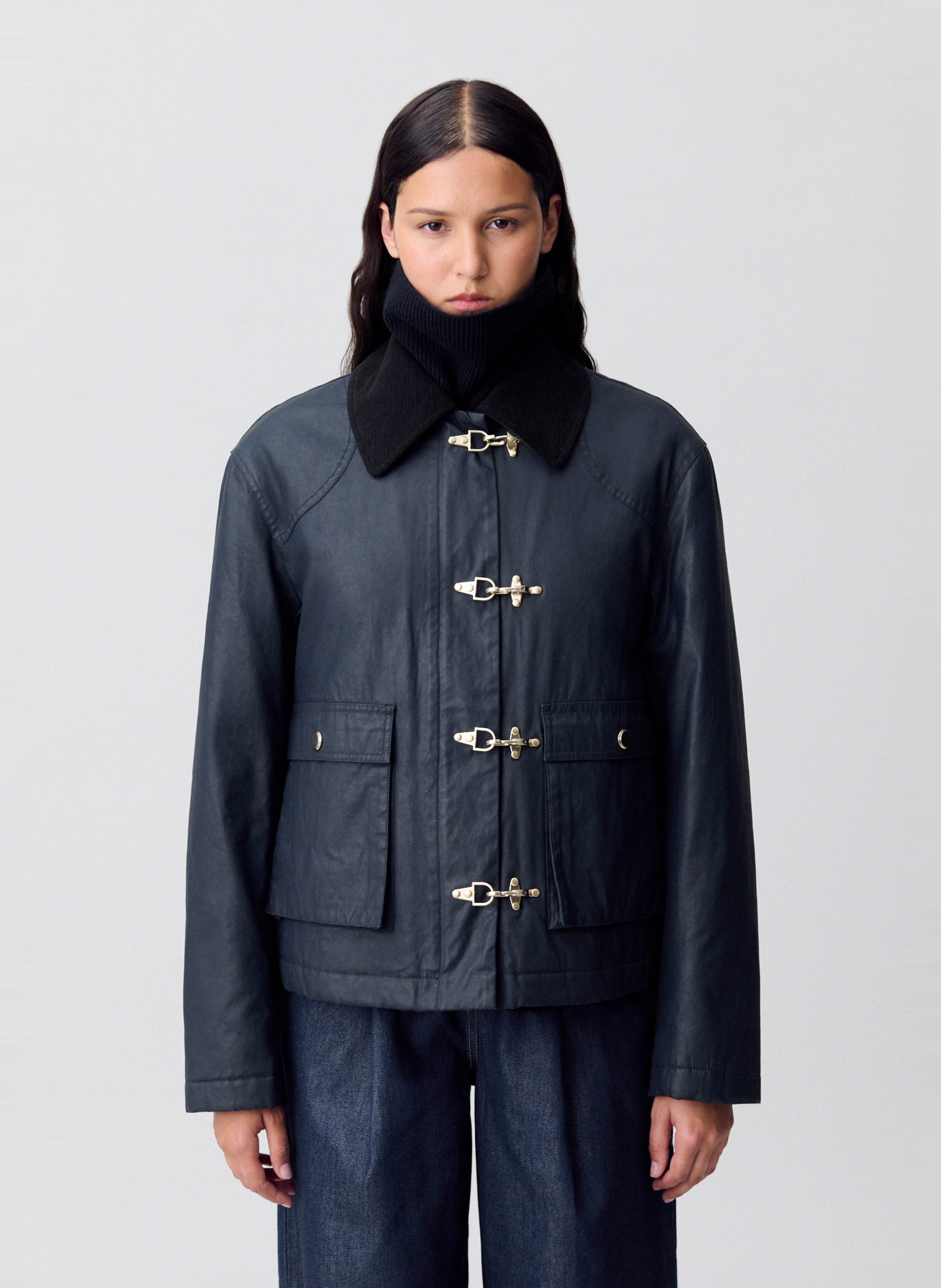 Mantel mit Hemdkragen CLAUDIE PIERLOT Blau