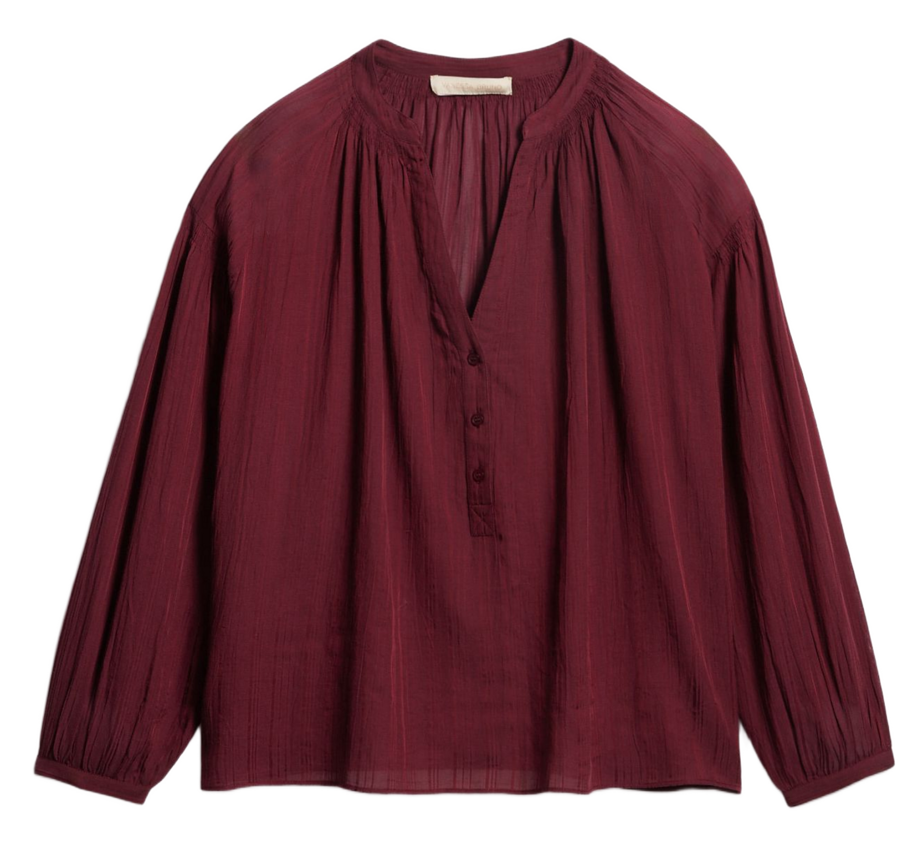 Loose-fit viscose and cotton shirt VANESSA BRUNO Red