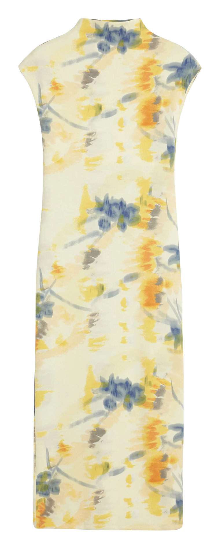 Bedrucktes Maxikleid mit Stehkragen DESIGUAL Rot