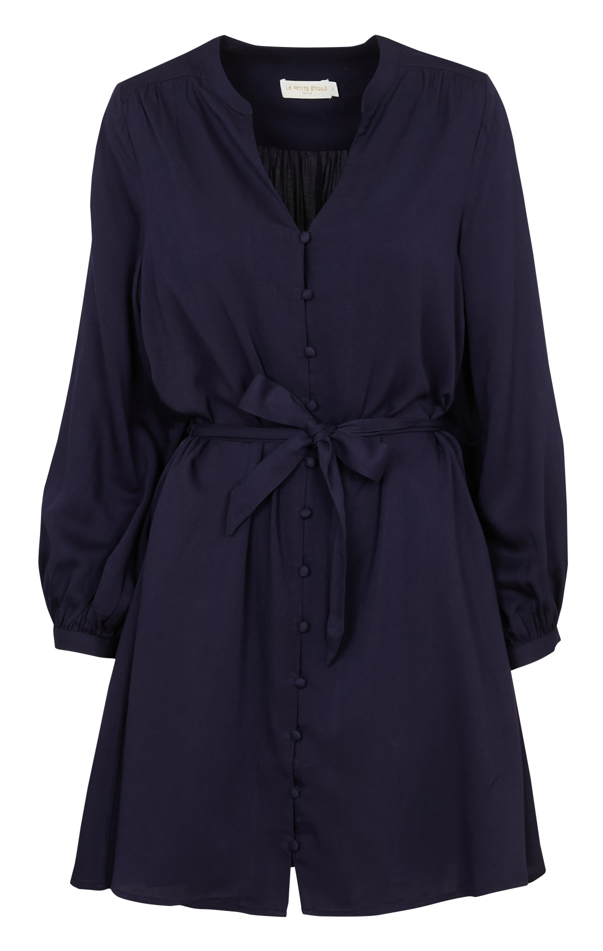 Korte jurk met kraag LA PETITE ETOILE Blauw