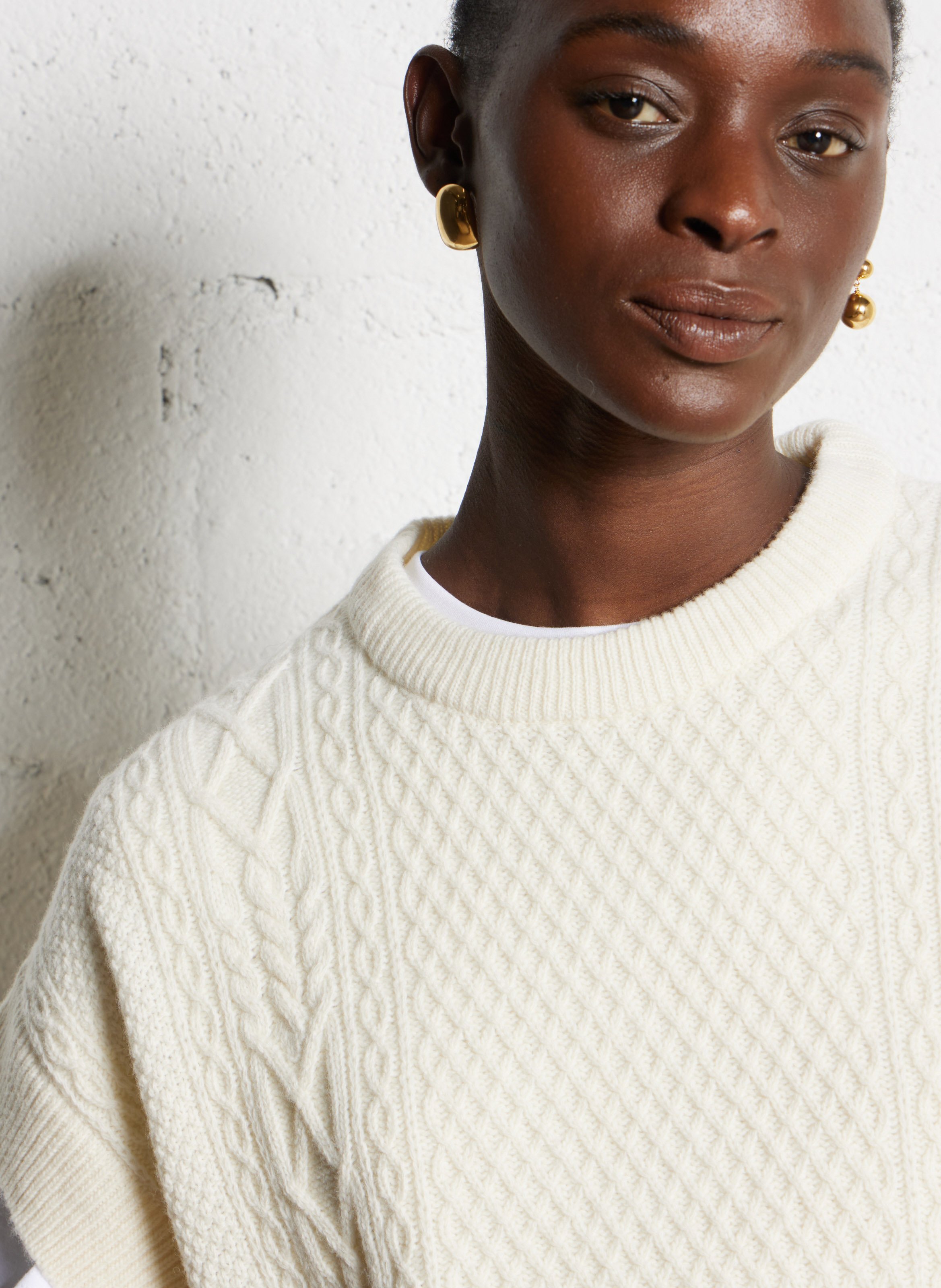 Pull oveersize en laine mélangée ARMOR LUX Beige