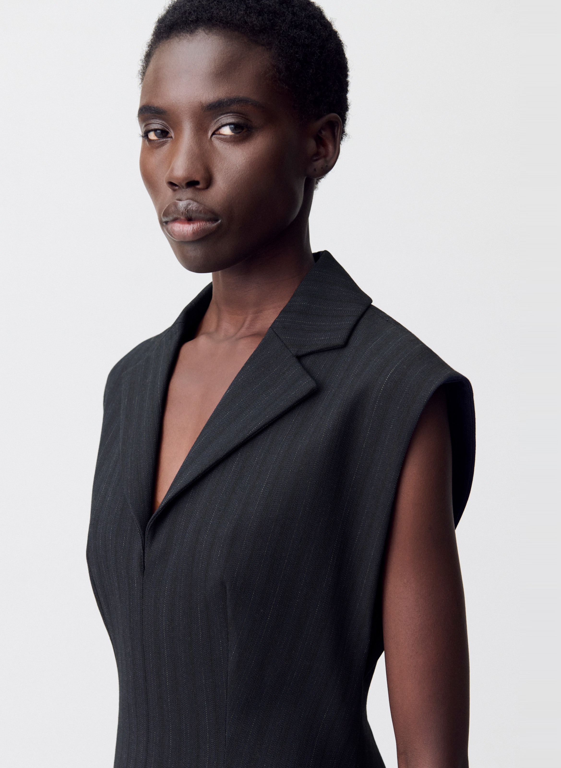 Short dress with tailored collar CLAUDIE PIERLOT Multicolored