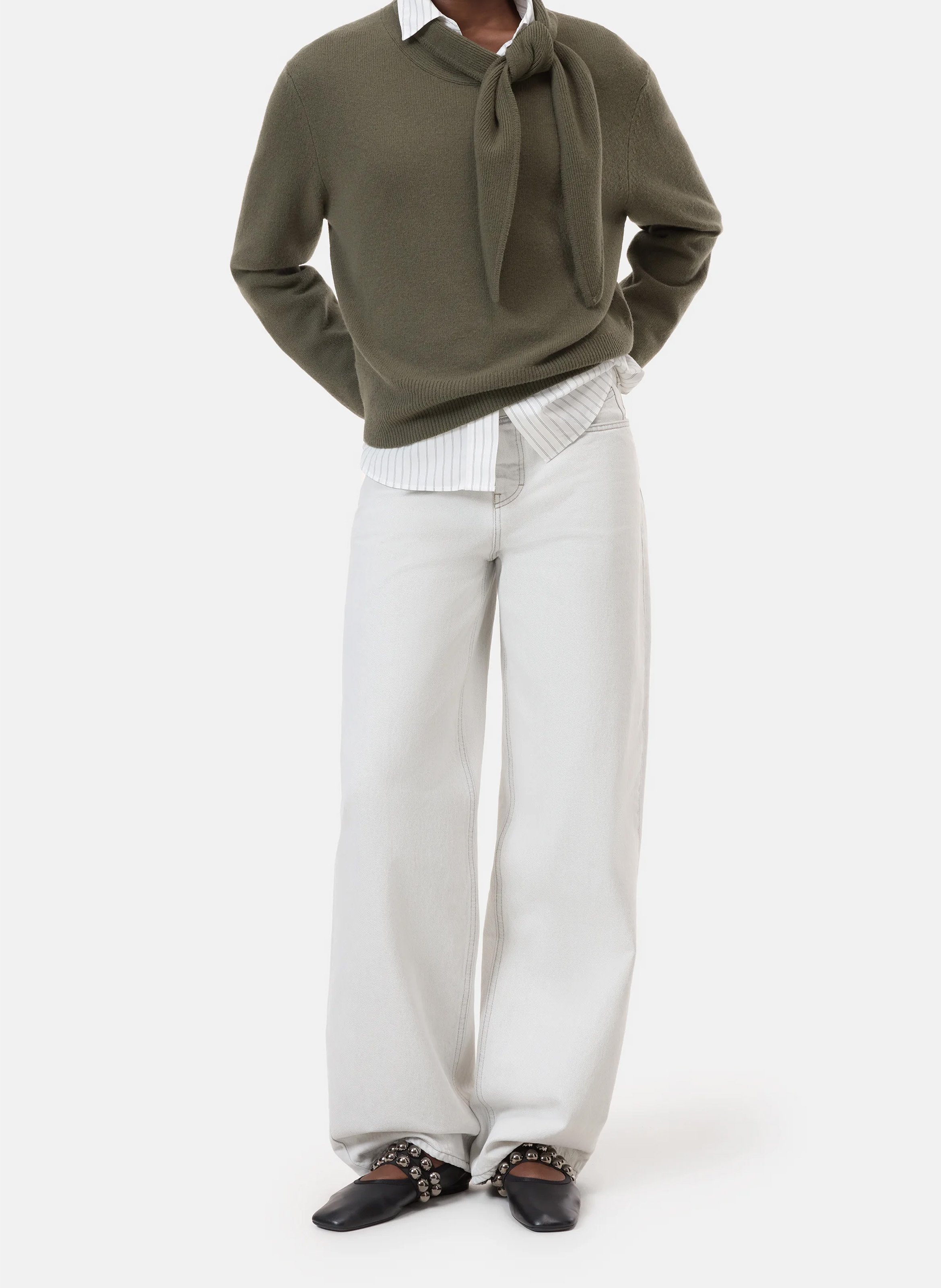 Pull oversize en laine CLOSED Vert