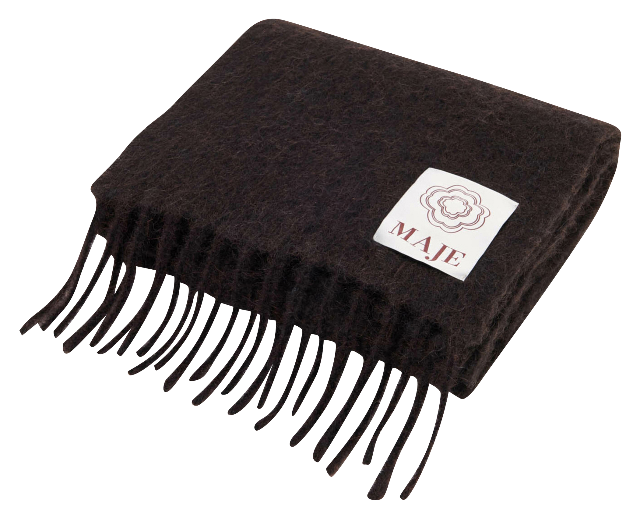 Echarpe en laine mélangée  MAJE Marron