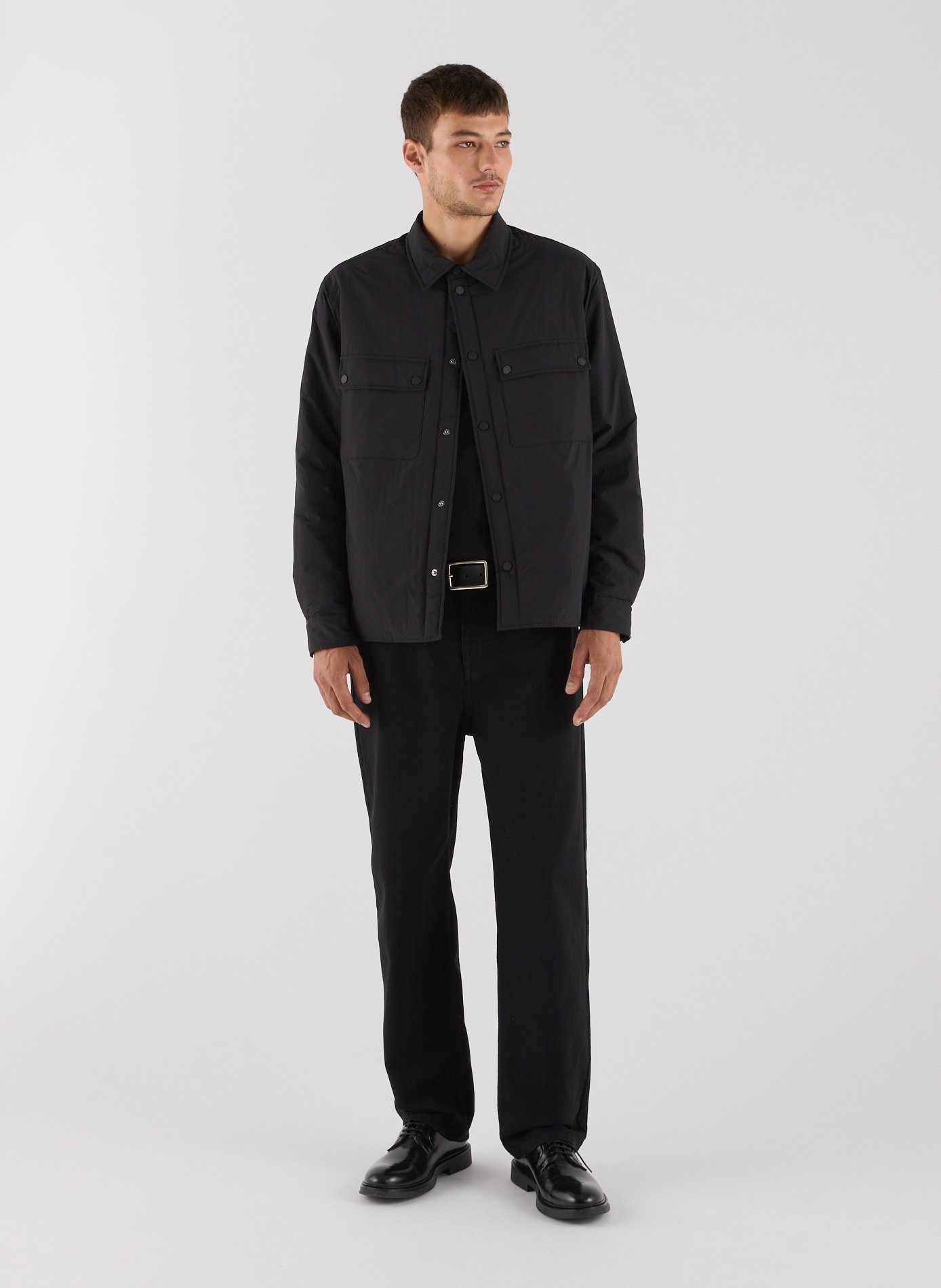 Straight-cut jacket with classic collar SAISON 1865 Black