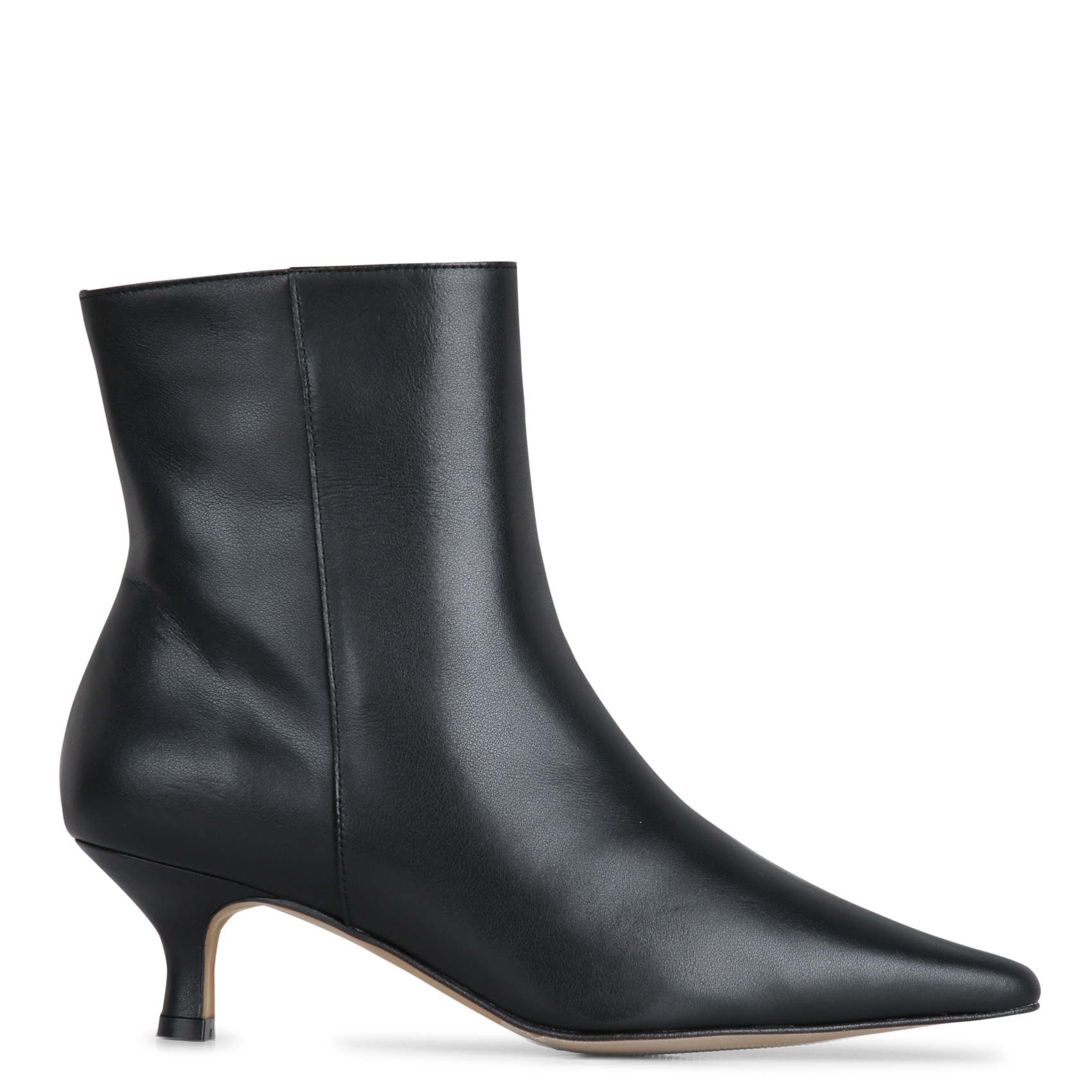 Bianca leather ankle boots ANGEL ALARCON Black