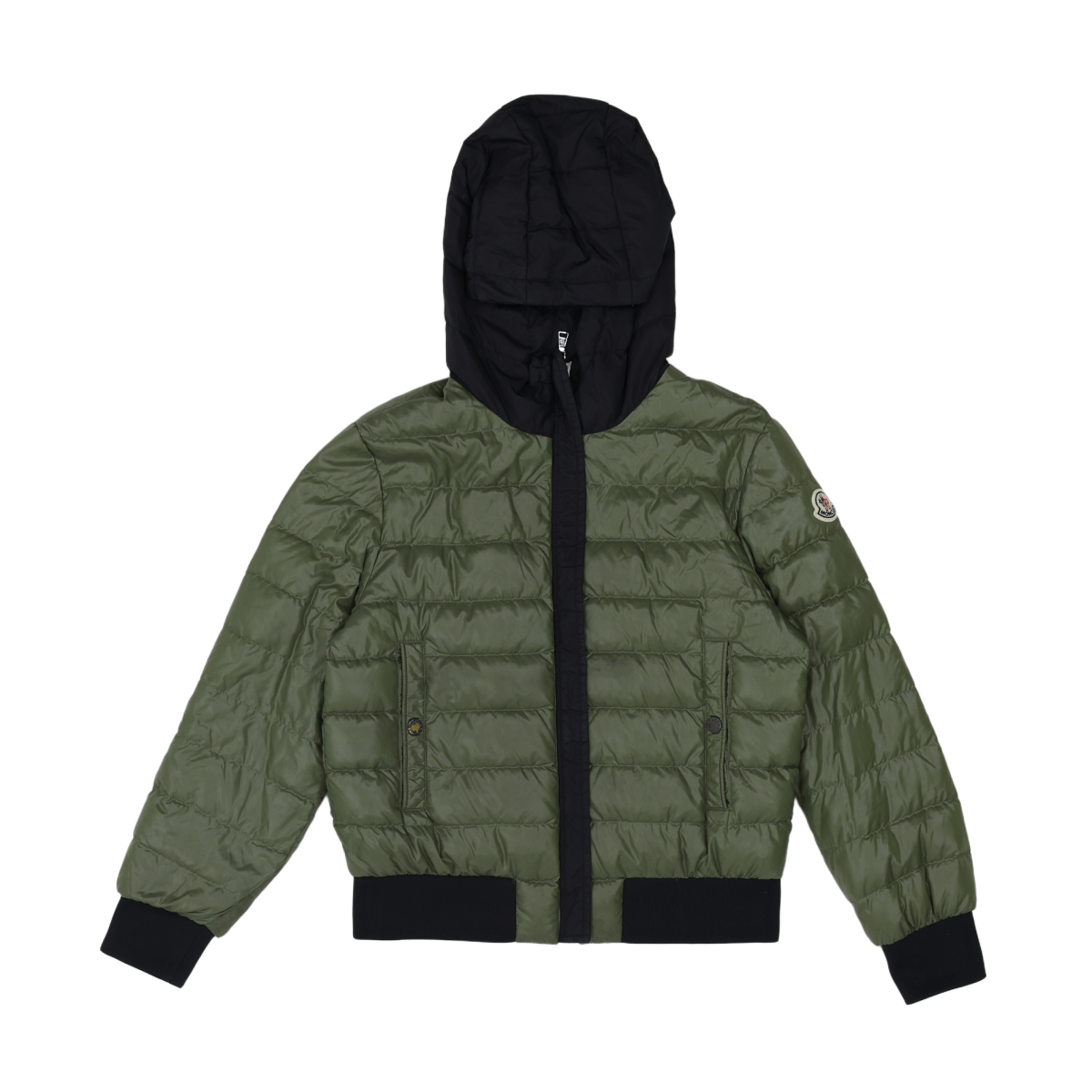 Green children's puffer jacket - 12 years MONCLER - Seconde Main Green