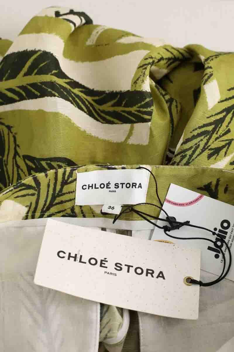 Wide trousers CHLOE STORA - SECONDE MAIN Green