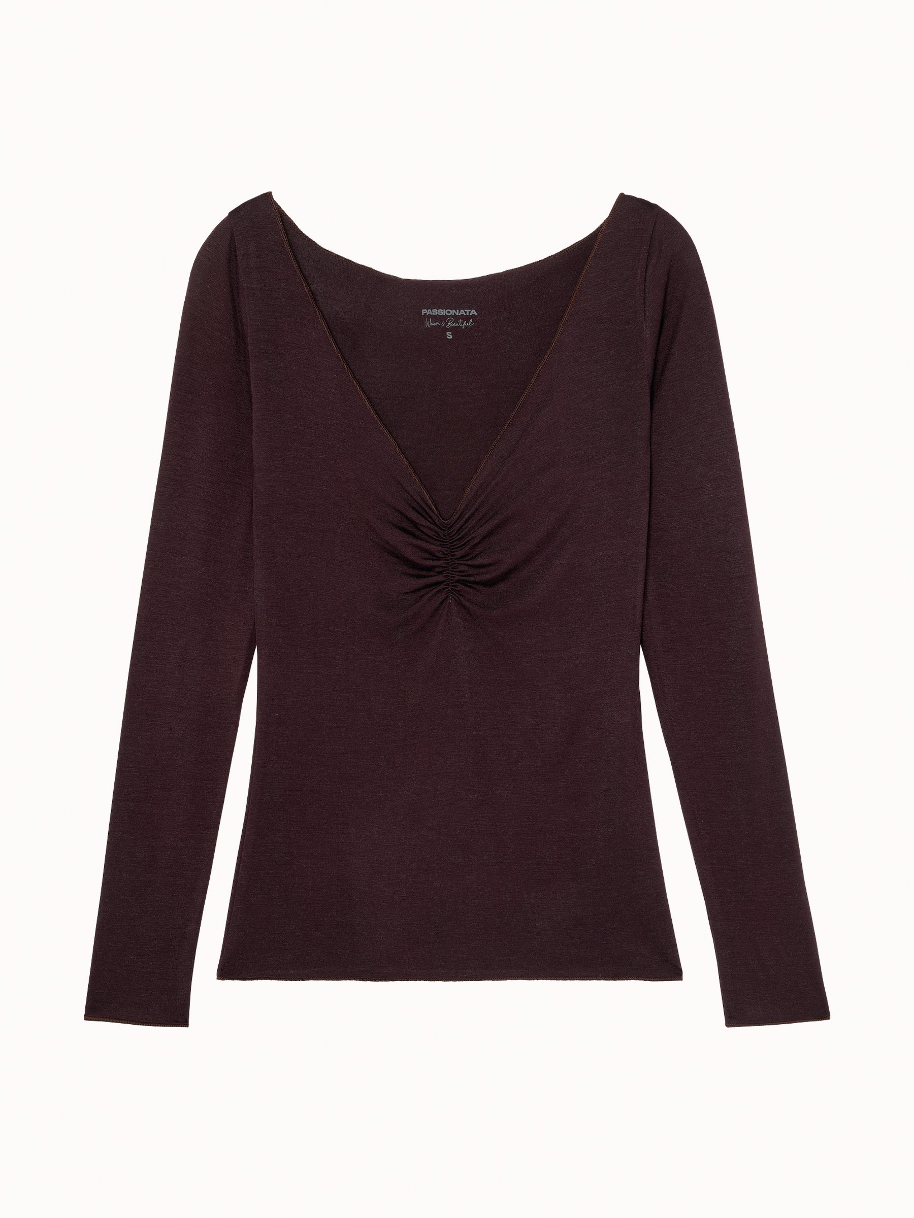 Long-sleeve T-shirt Brown