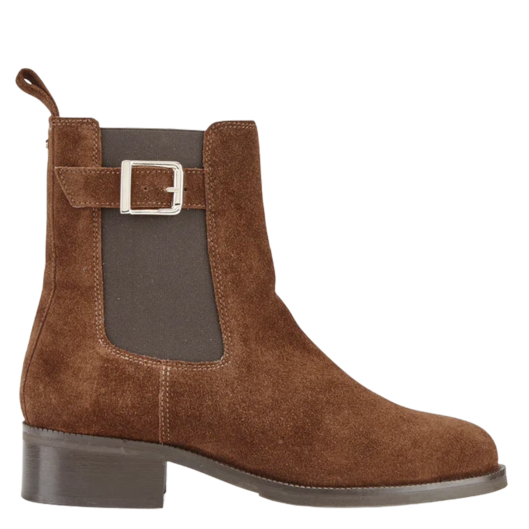 Bottines en cuir velours COSMOPARIS Marron