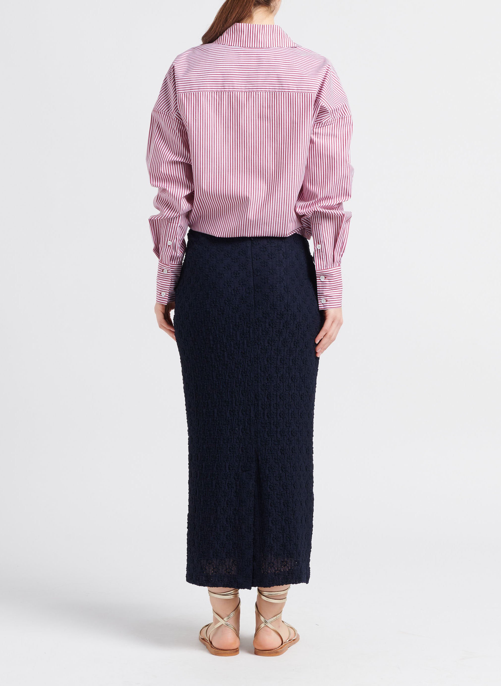 Chemise col classique rayée en coton COLLECTORS CLUB Rayé