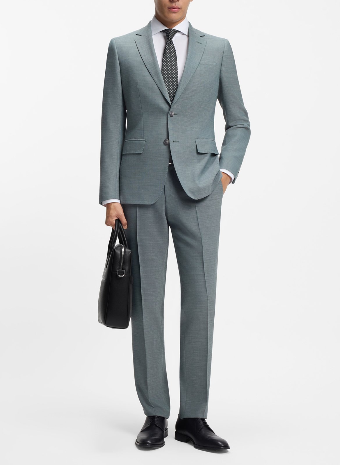 Leather laptop bag BOSS Black