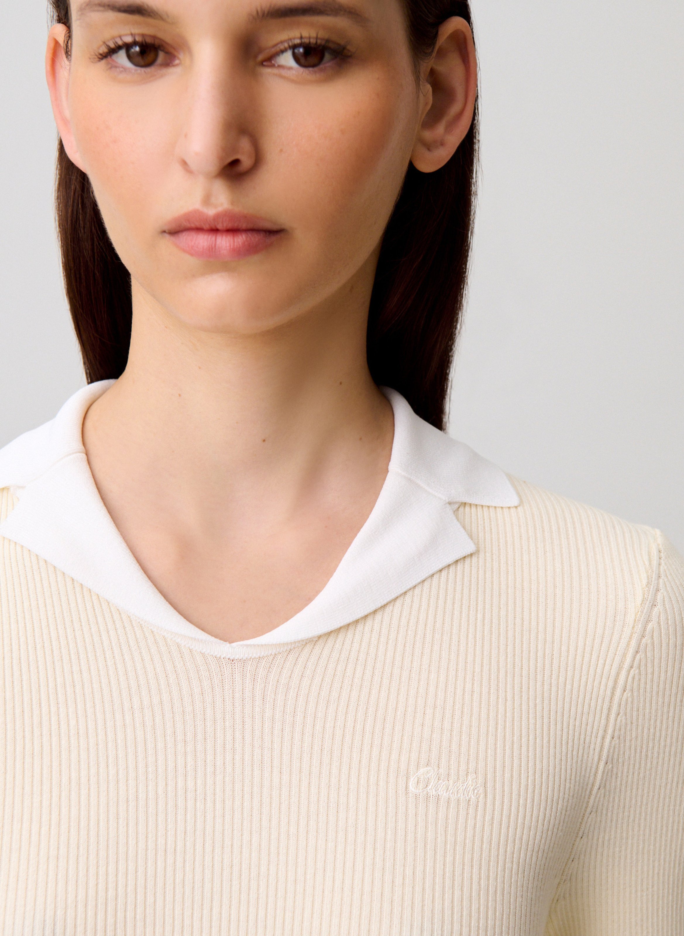 Baumwollkleid CLAUDIE PIERLOT Beige