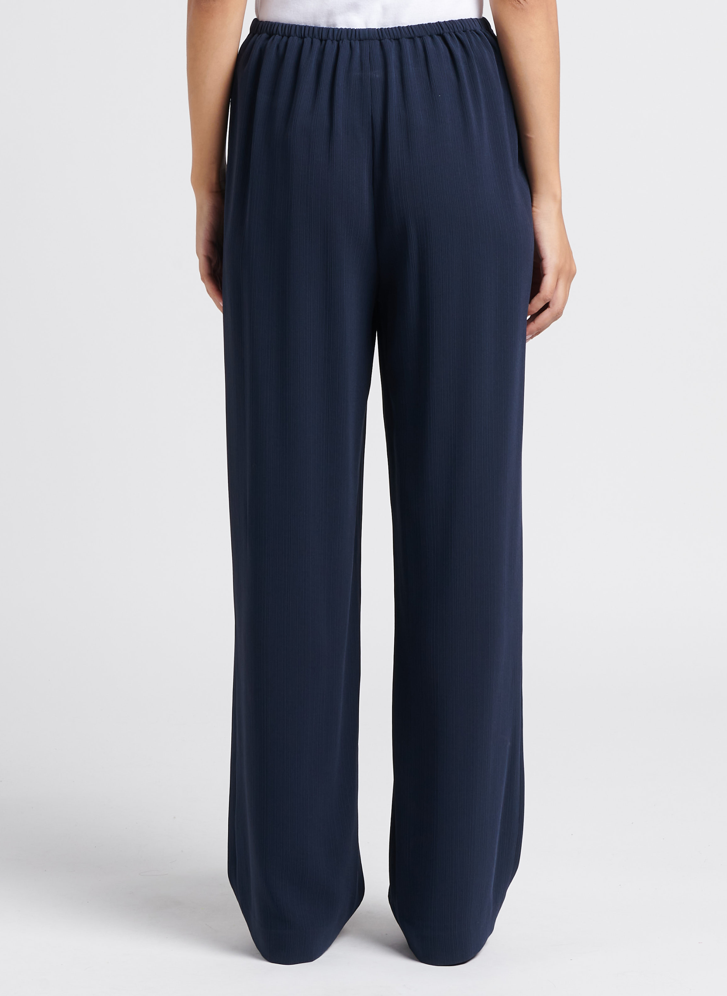 High-waisted wide-leg pants THEORY Blue