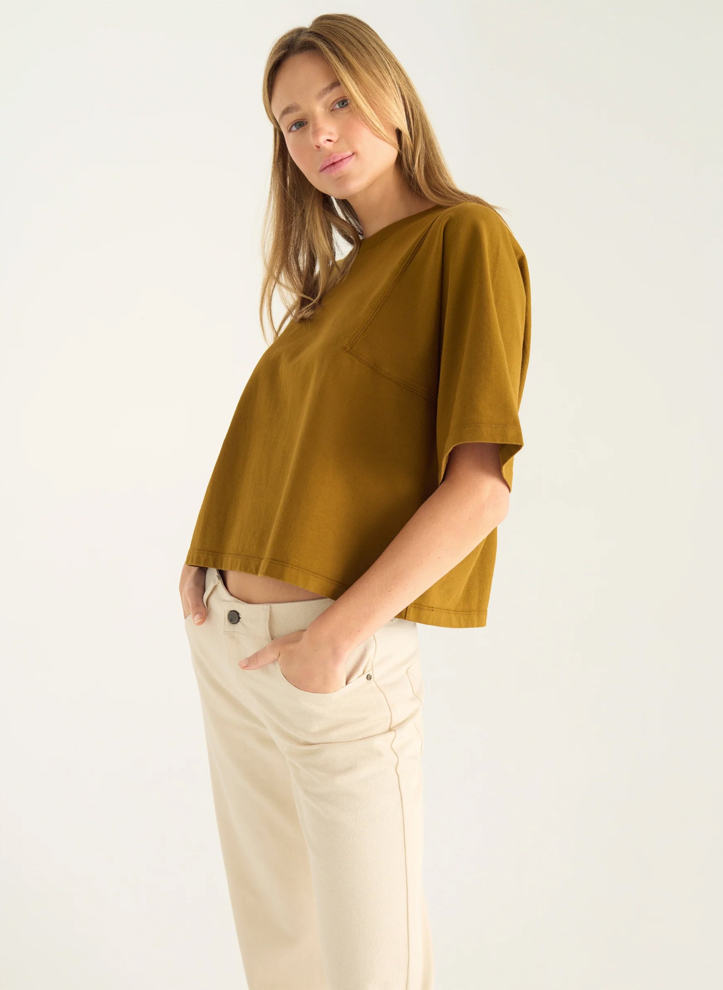 Rundhals-T-Shirt aus Bio-Baumwolle ACOTE