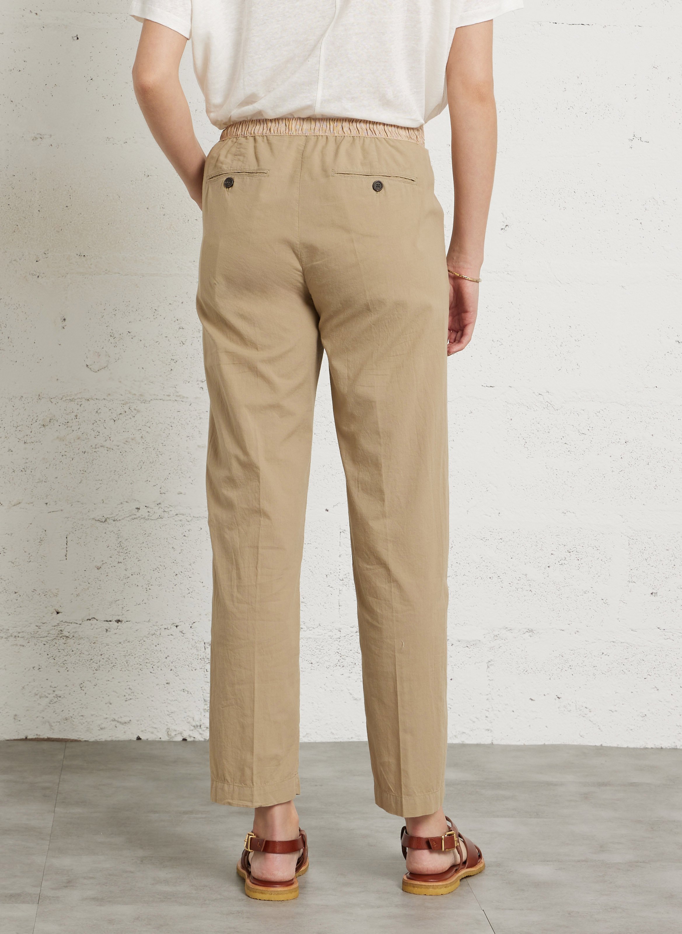 Gerade geschnittene Baumwollhose HARTFORD Mehrfarbig