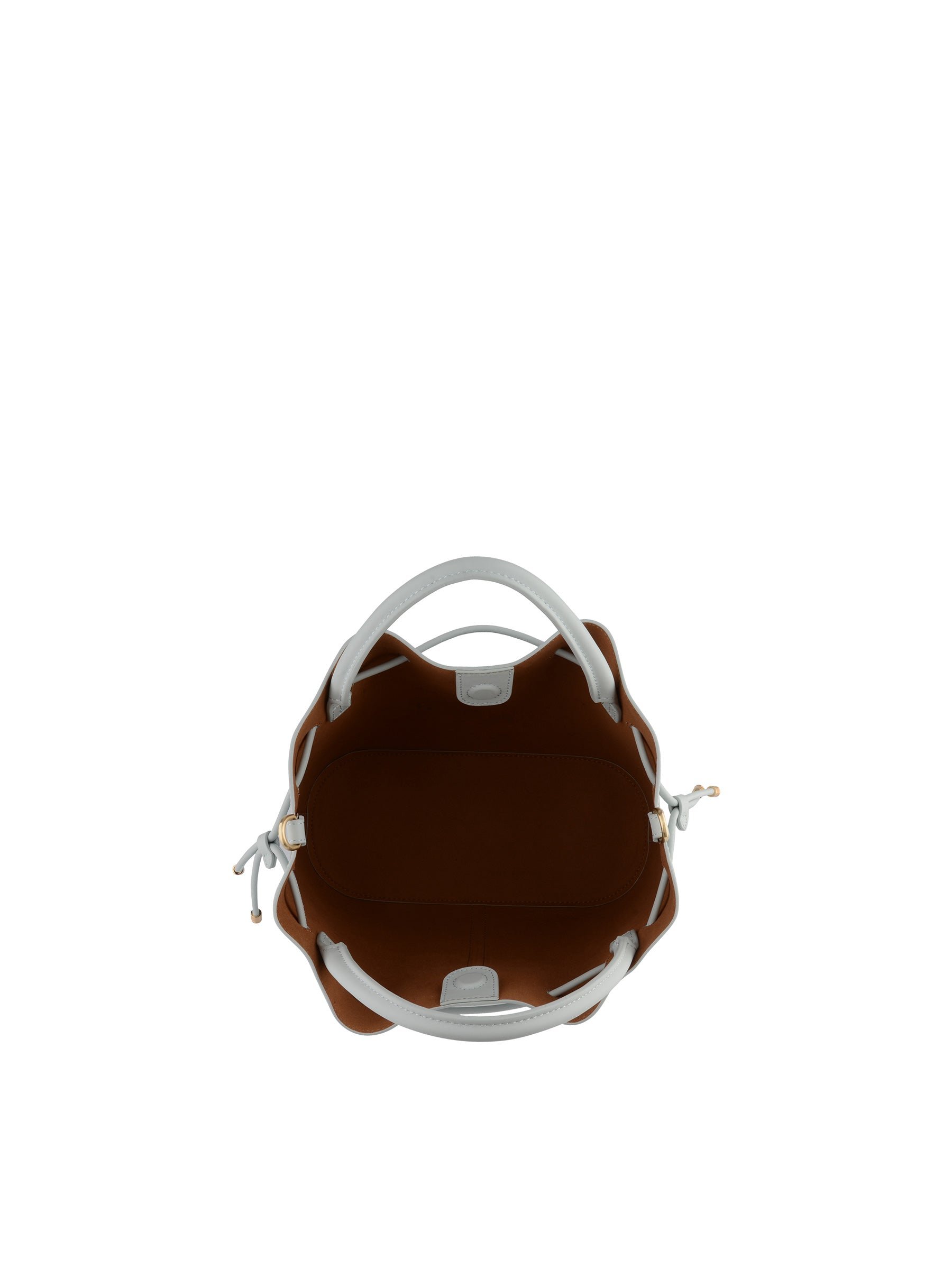 Calfskin leather handbag POURCHET Blue