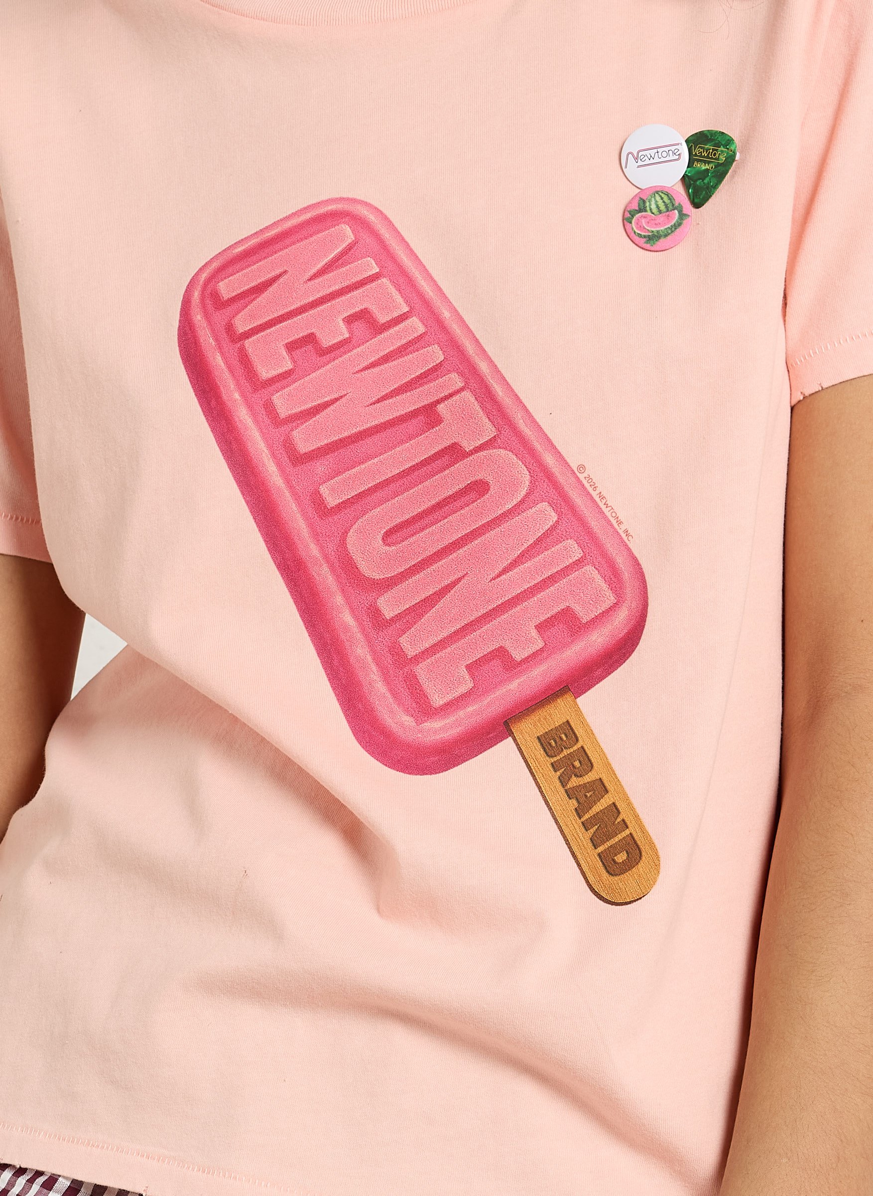 Tee-shirt col rond en coton NEWTONE Beige