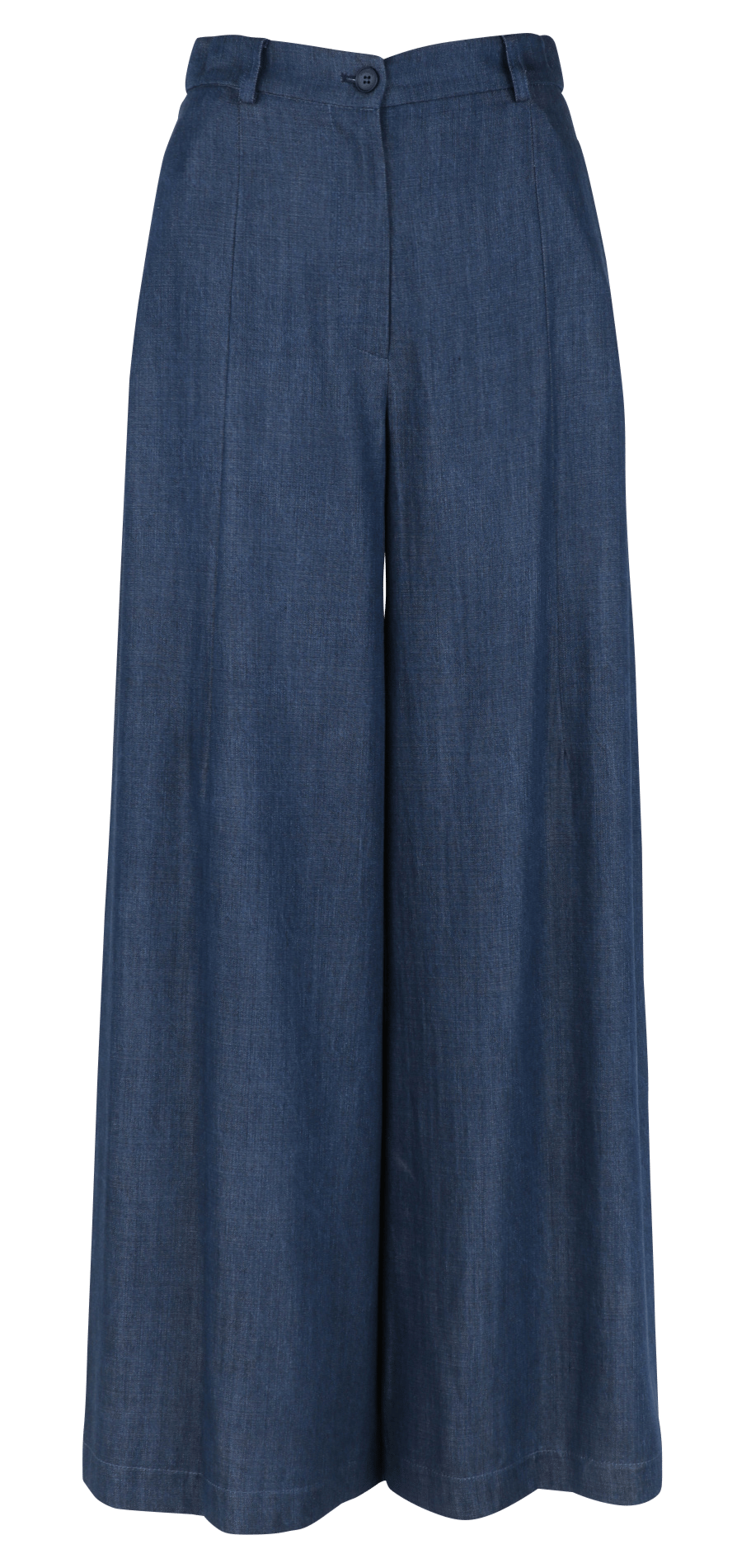 Pantalon large taille haute uni IMPERIAL Bleu