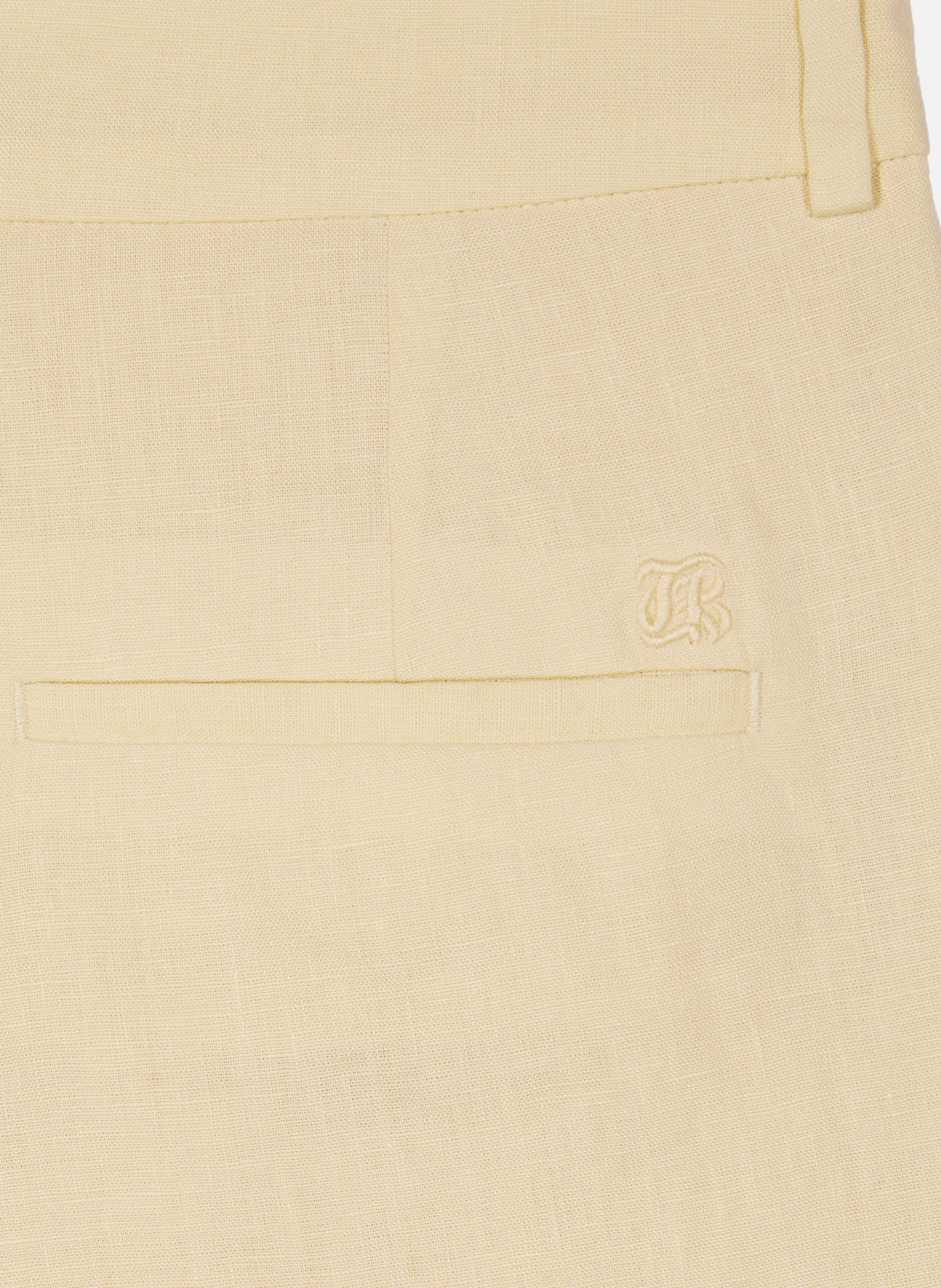 Linen sailor pants THE KOOPLES Yellow