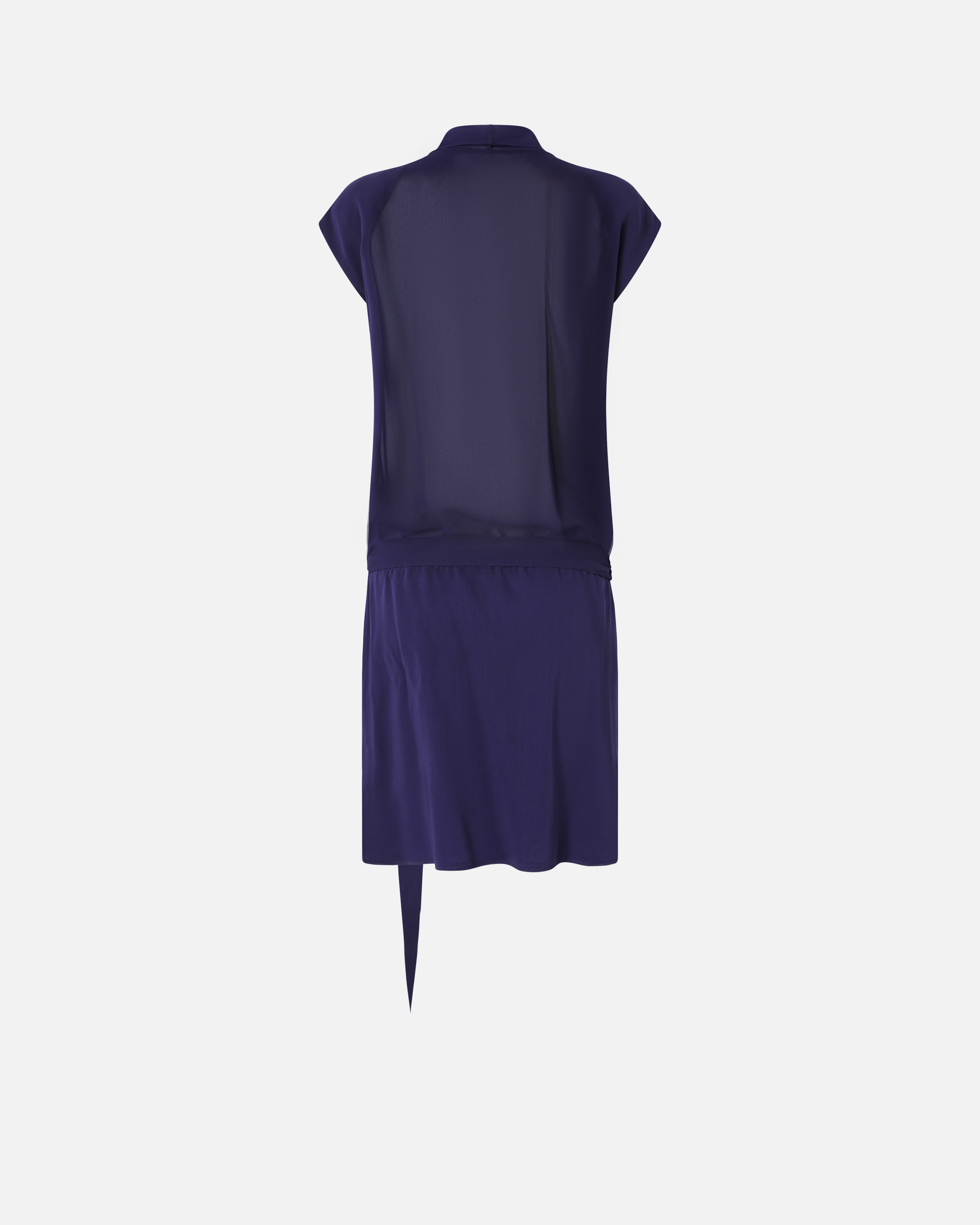 Robe portefeuille courte avec détails transparents PINKO Violet