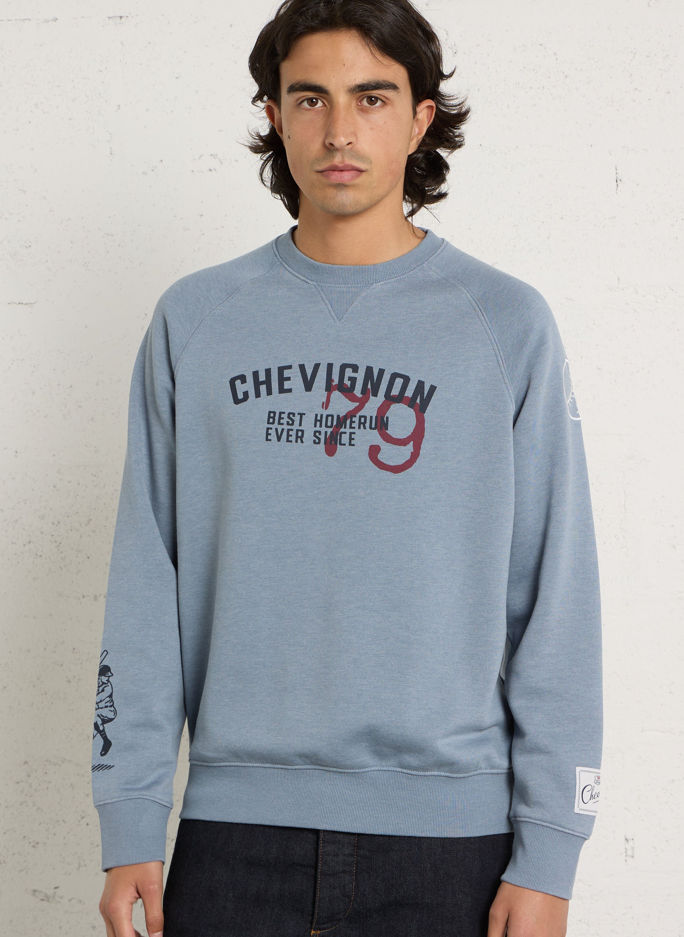 Effen sweater CHEVIGNON Blauw
