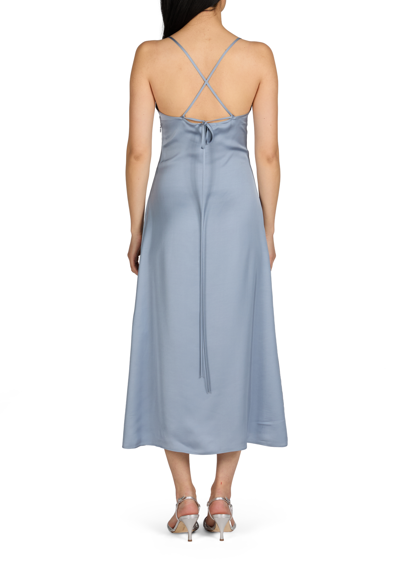 Lange, glanzende jurk SAISON 1865 Blauw