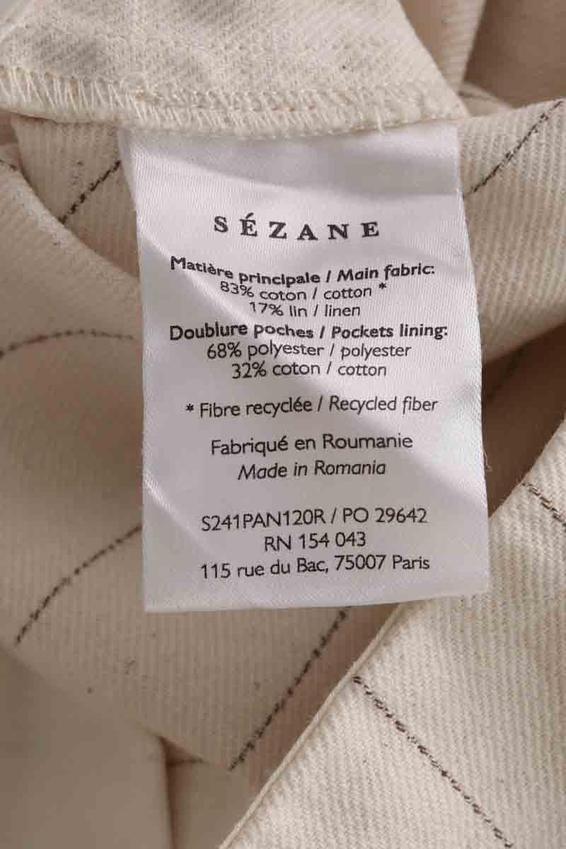 Straight-leg pants SEZANE - Seconde main Beige