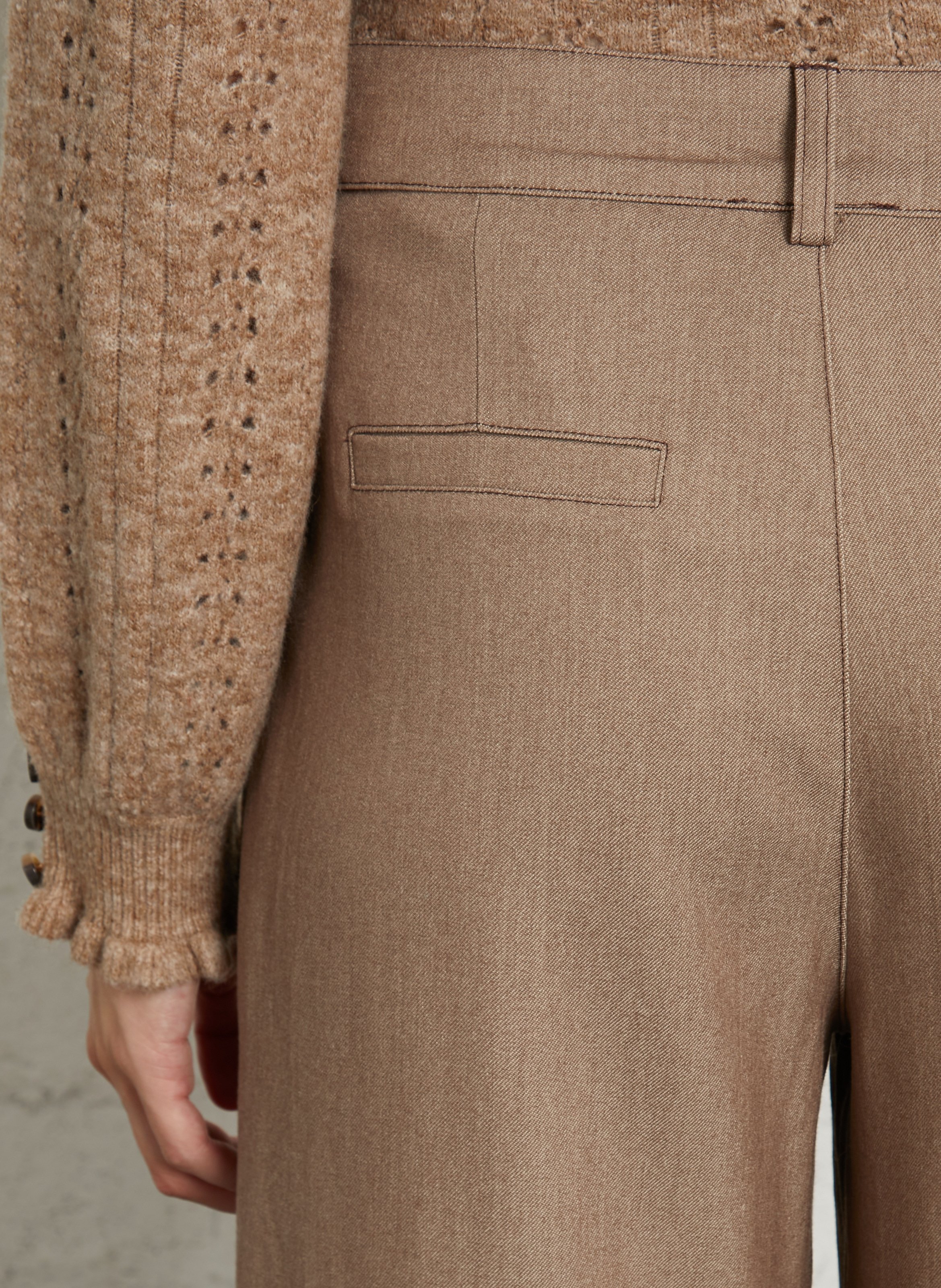 Wide-leg pants LA PETITE ETOILE Beige