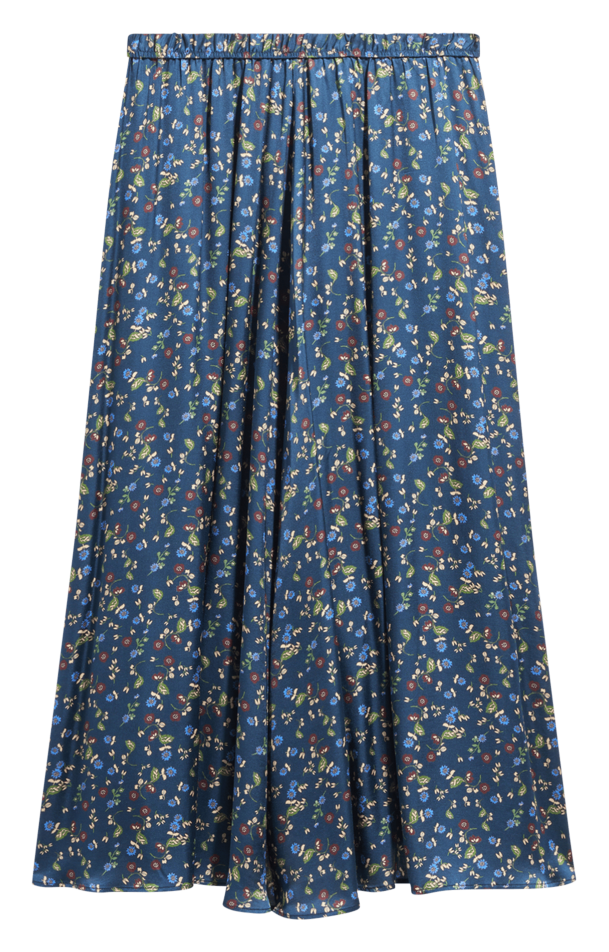 Jupe midi imprimée GERARD DAREL Bleu
