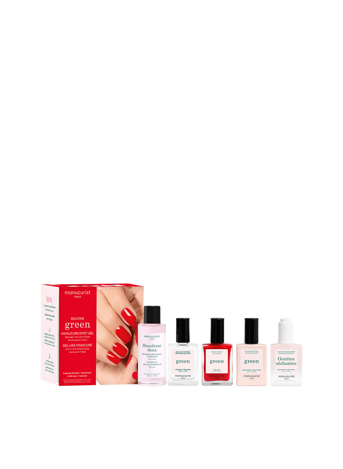 Grünes Kit-System MANUCURIST Poppy red