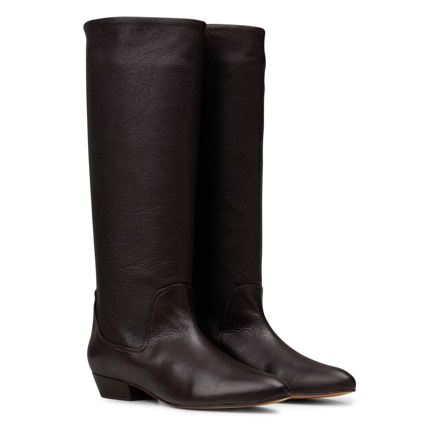 Bottes en cuir ANONYMOUS COPENHAGEN Marron