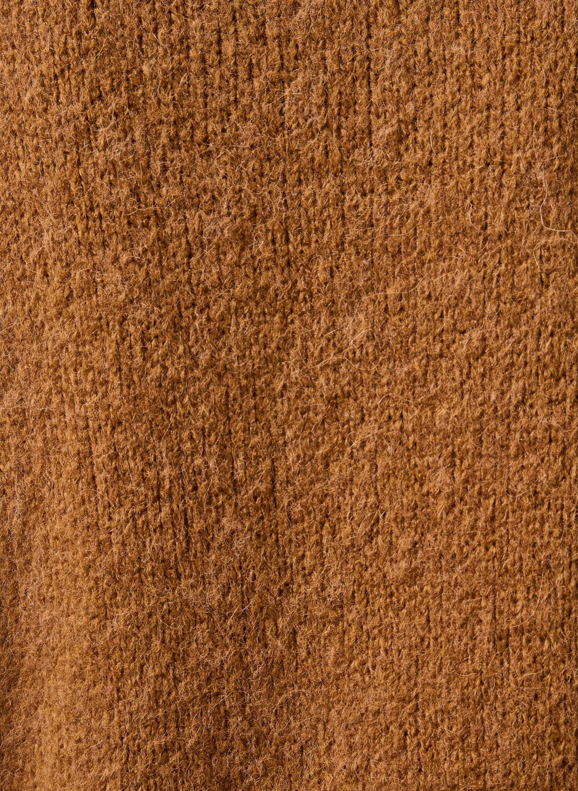 Weiter Pullover mit V-Ausschnitt LA FEE MARABOUTEE Braun