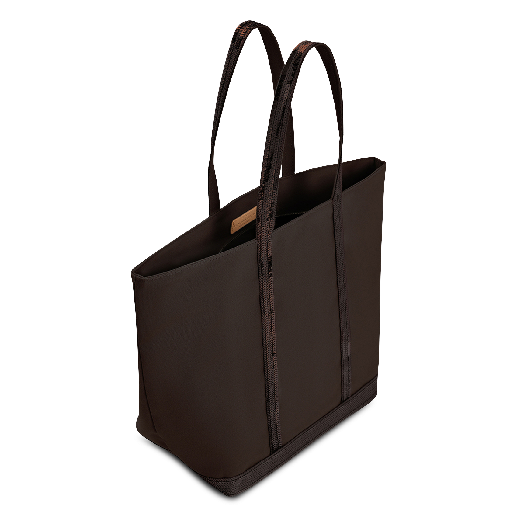 Katoenen shopper met lovertjes | Bruin VANESSA BRUNO Dames