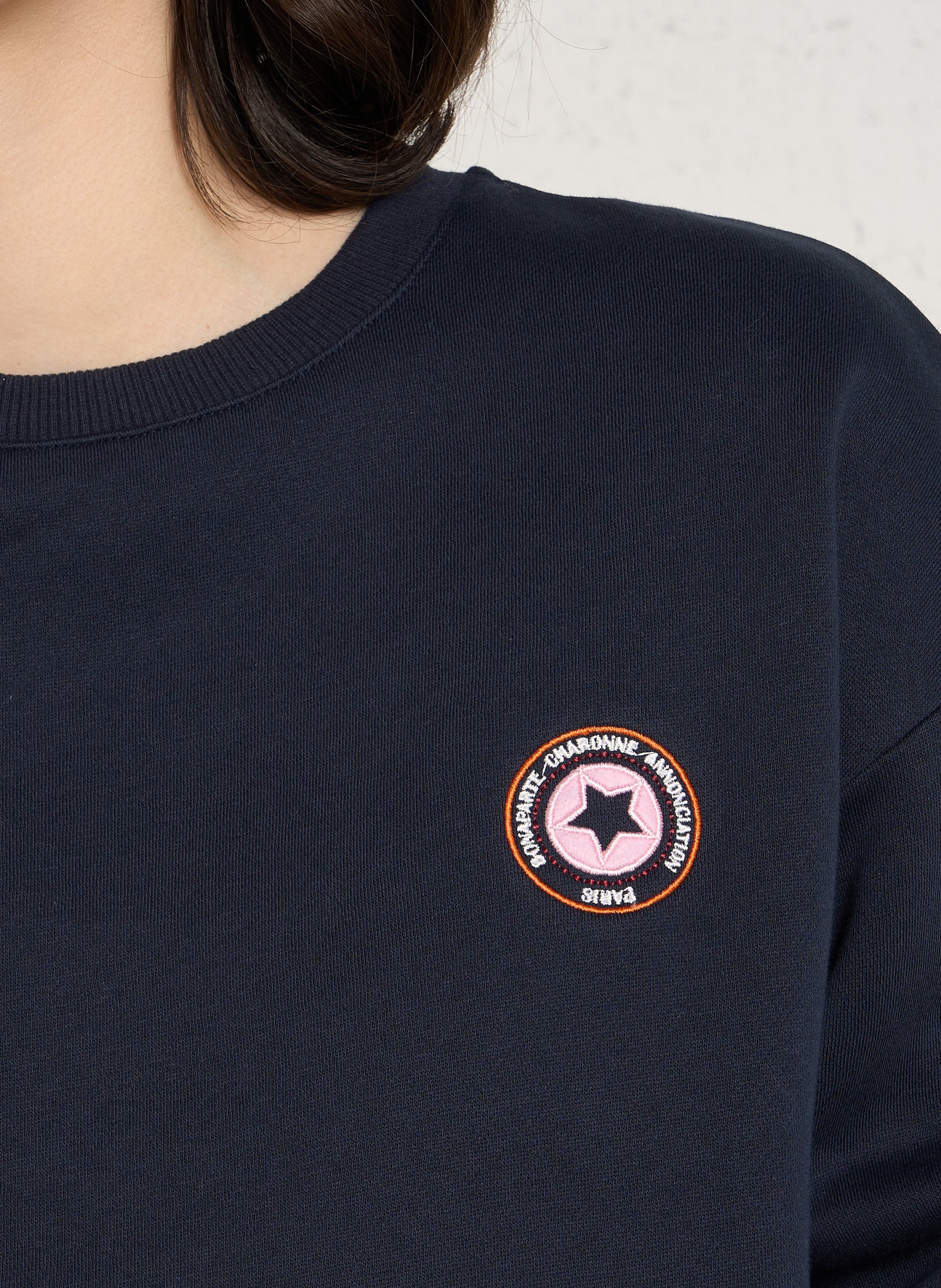 Loose-fit cotton-blend sweater LA PETITE ETOILE Blue