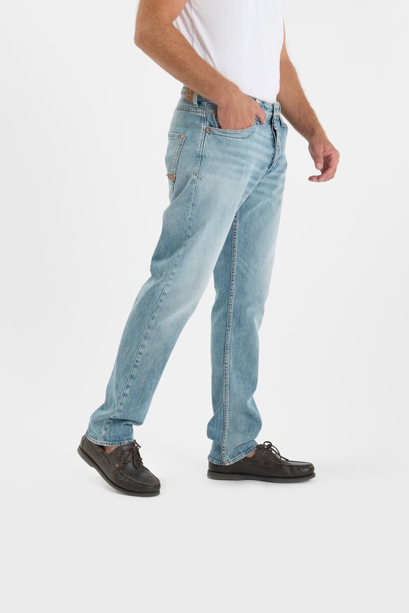 Loose-Fit Buttoned Jeans LE TEMPS DES CERISES Blue