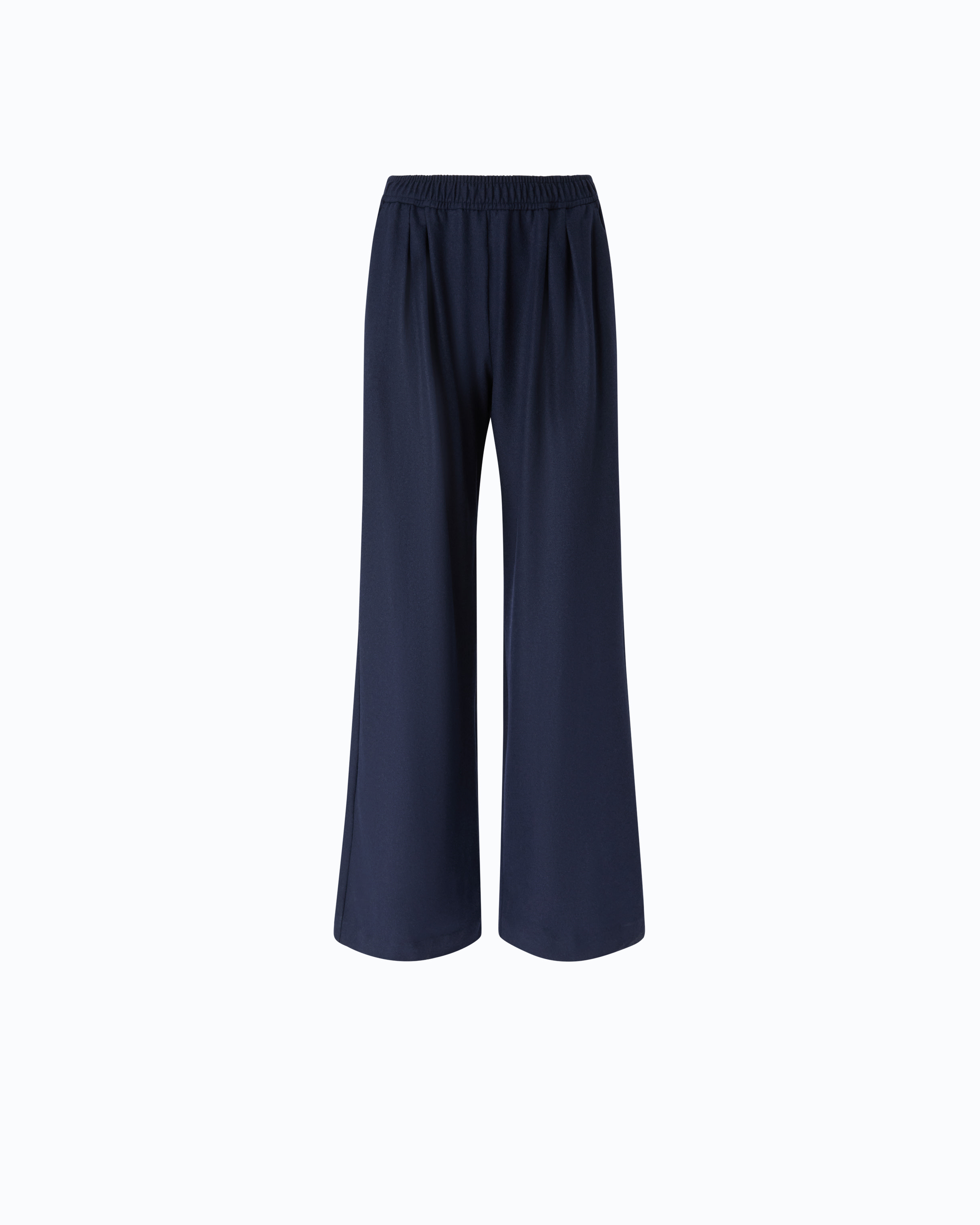 Stretch wool-blend flared trousers PINKO Blue
