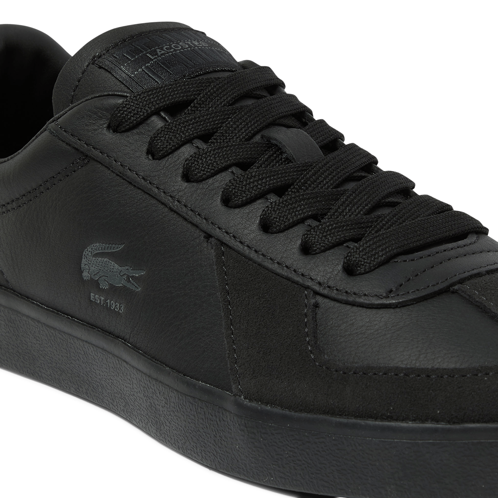 Lace-up low-top sneakers LACOSTE Black