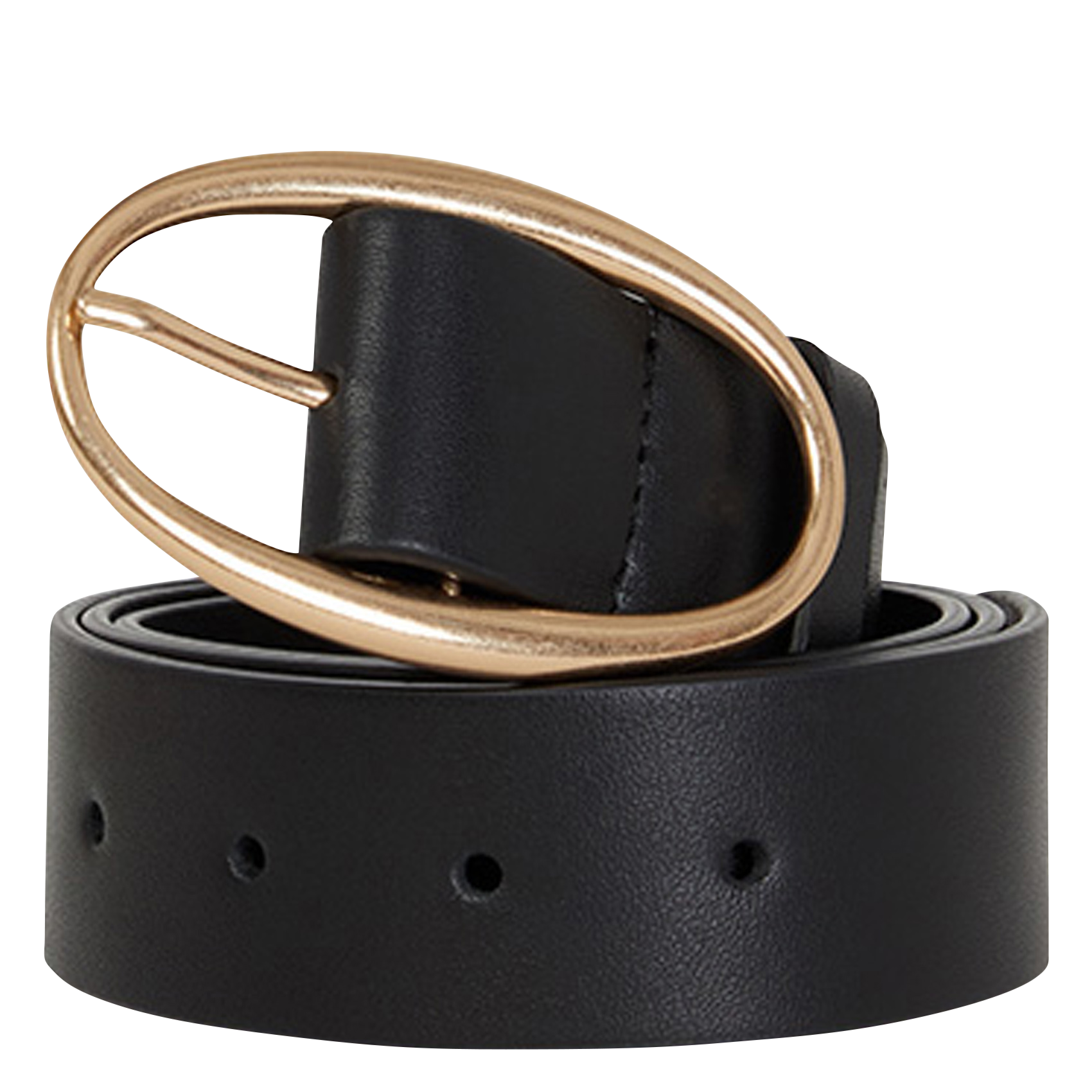 Leren ceintuur met gesp VANESSA BRUNO Zwart