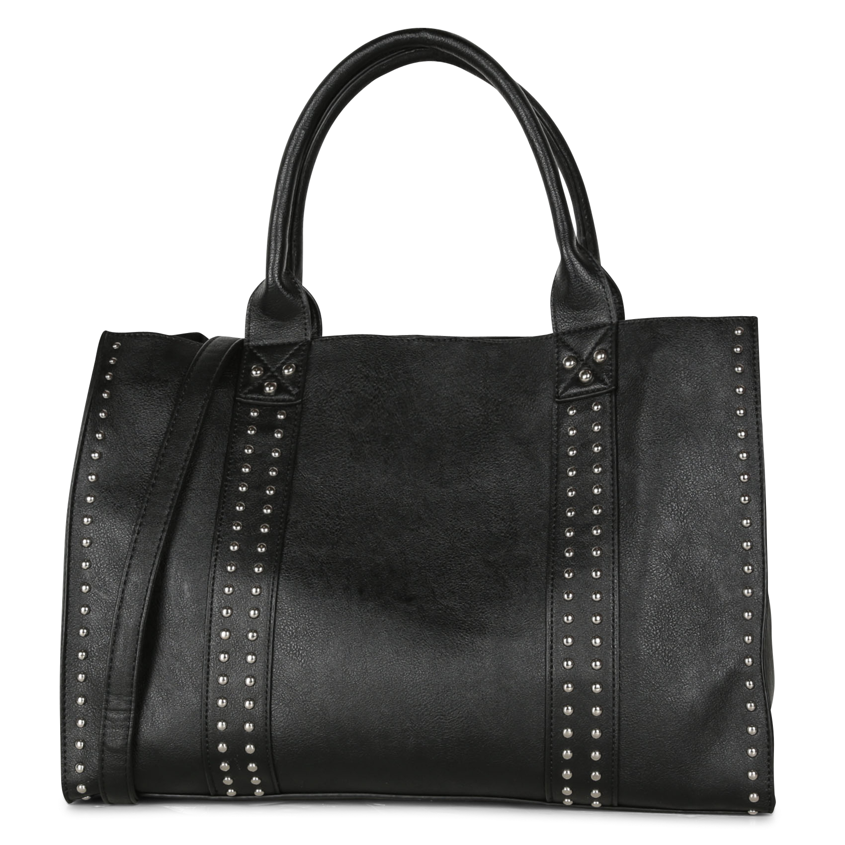 Shopper met studs AU PRINTEMPS PARIS Zwart