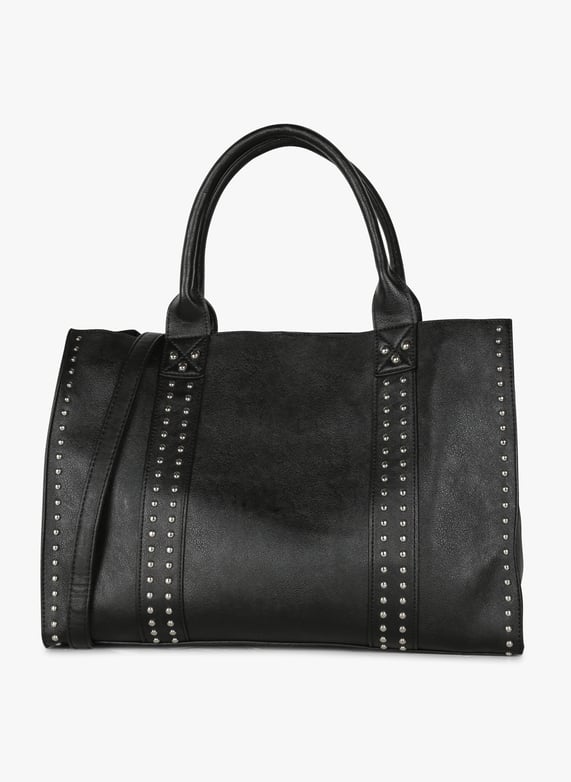 Cabas à clous Noir Au printemps paris Femme Place des Tendances