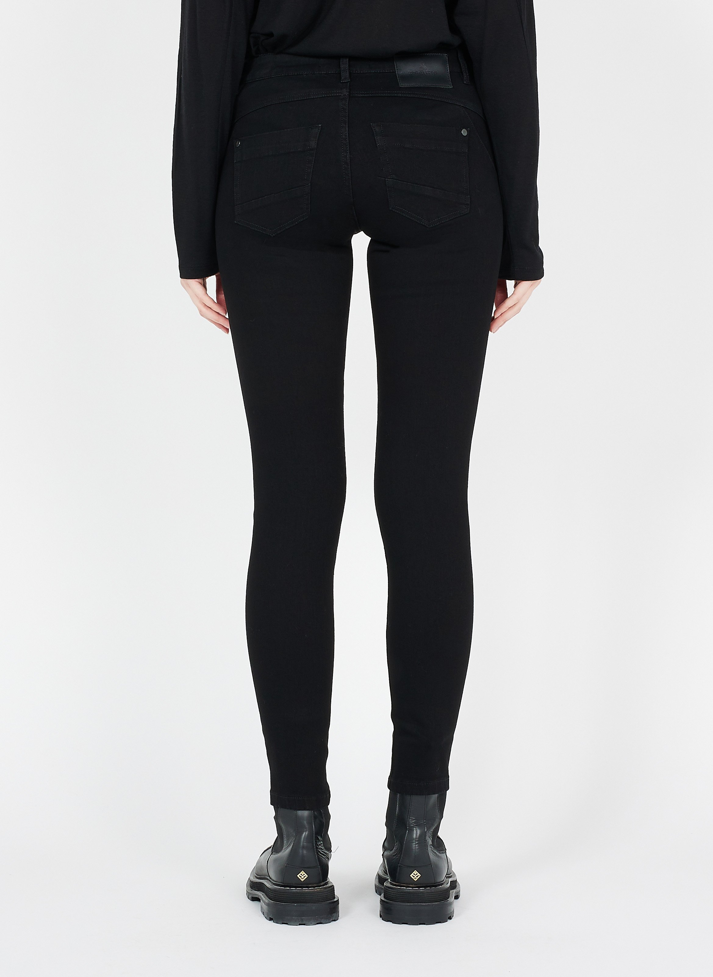 Jean slim 7/8 ONE STEP Noir