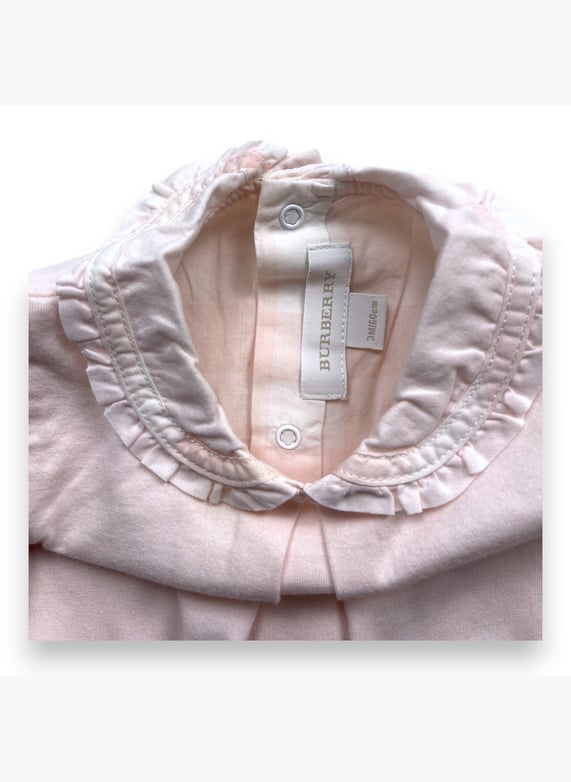Barboteuse Rose 3 Mois Rose Burberry Seconde Main Enfant C75P4989 V1 Place des Tendances