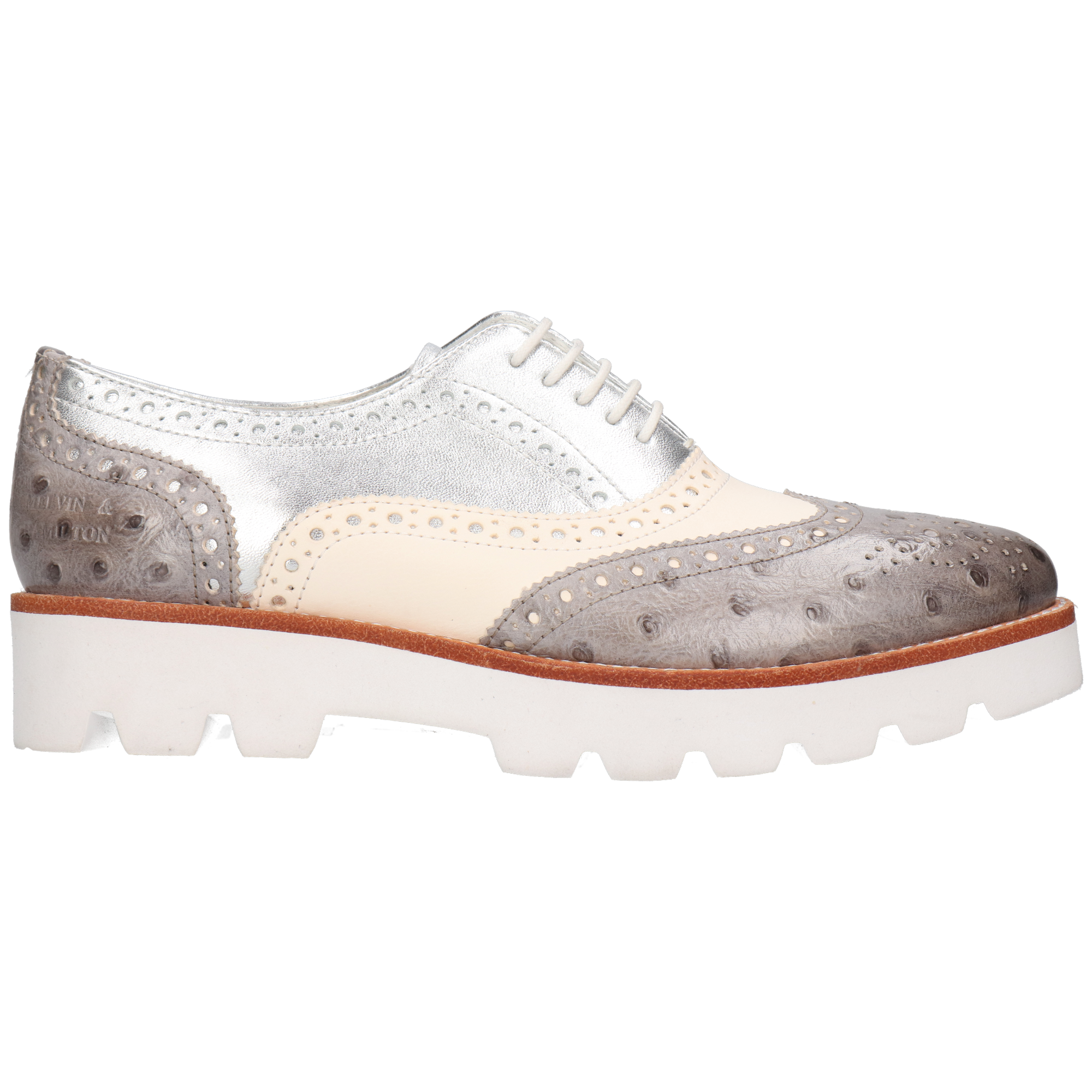 Melvin & Hamilton SONIA 1 - Derbies & Richelieus - dark brown/beige/navy/marron Melvin & Hamilton SONIA 1 - Derbies & Richelieus - dark brown/beige/navy/marron