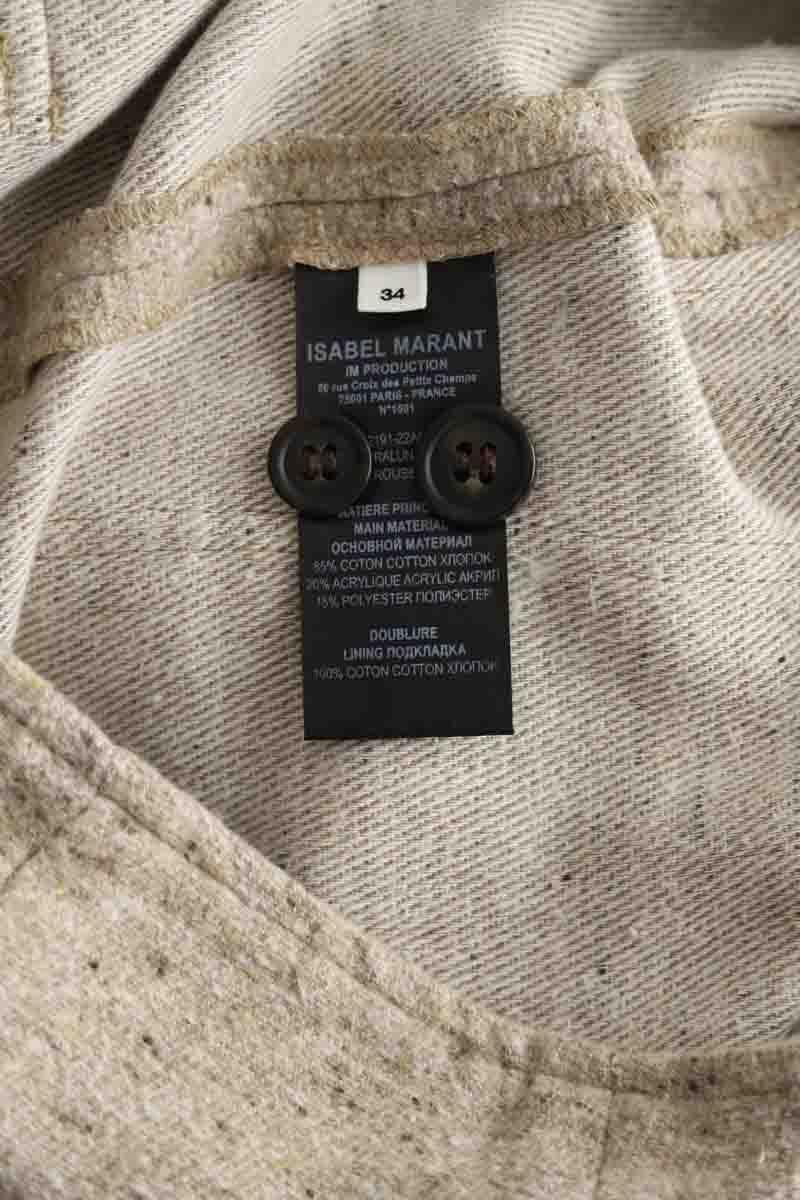 Slim-fit cotton cargo pants ISABEL MARANT ÉTOILE - SECONDE MAIN Beige