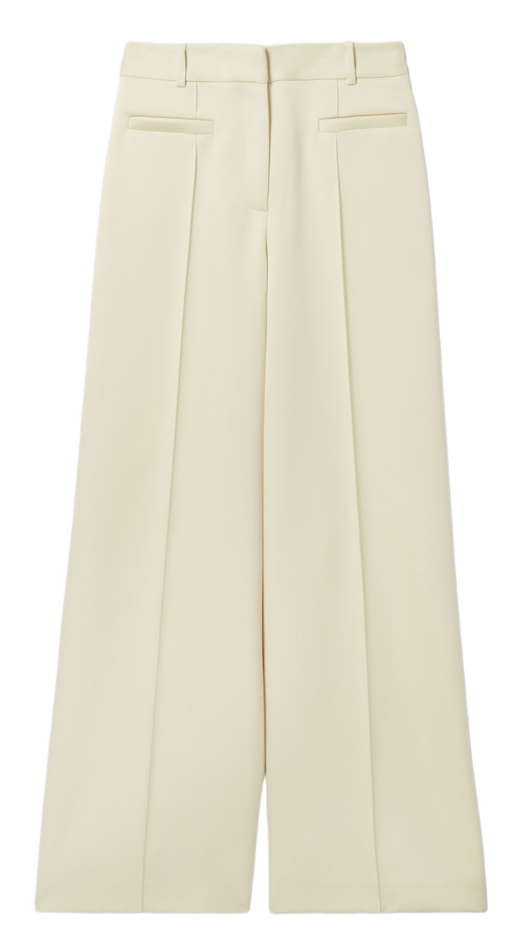High-waisted tailored straight-leg pants CLAUDIE PIERLOT White