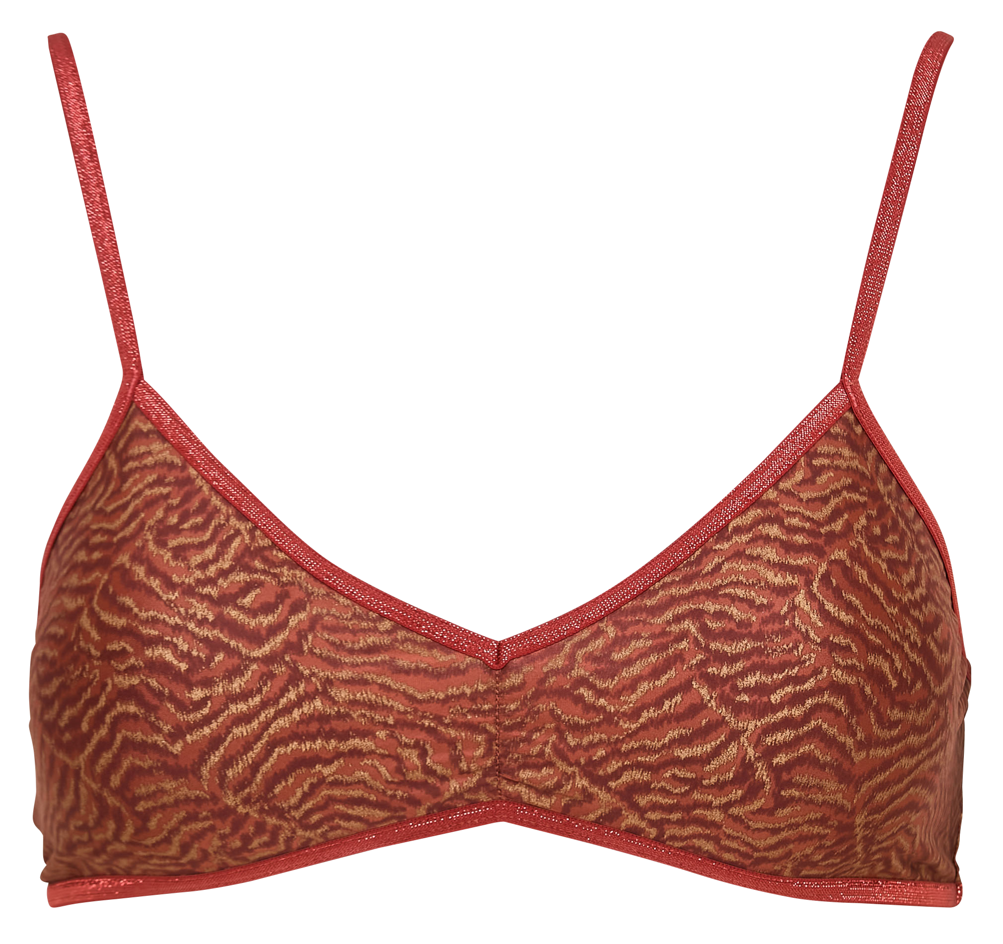 Beha met print LA NOUVELLE Bruin