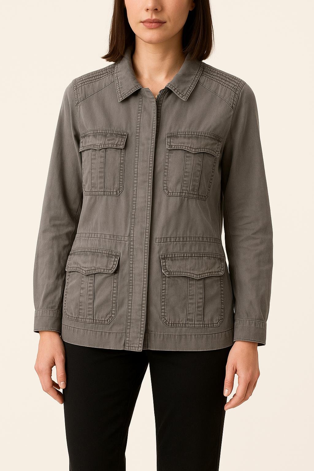 Chino trousers  COMPTOIR DES COTONNIERS - Seconde main Grey