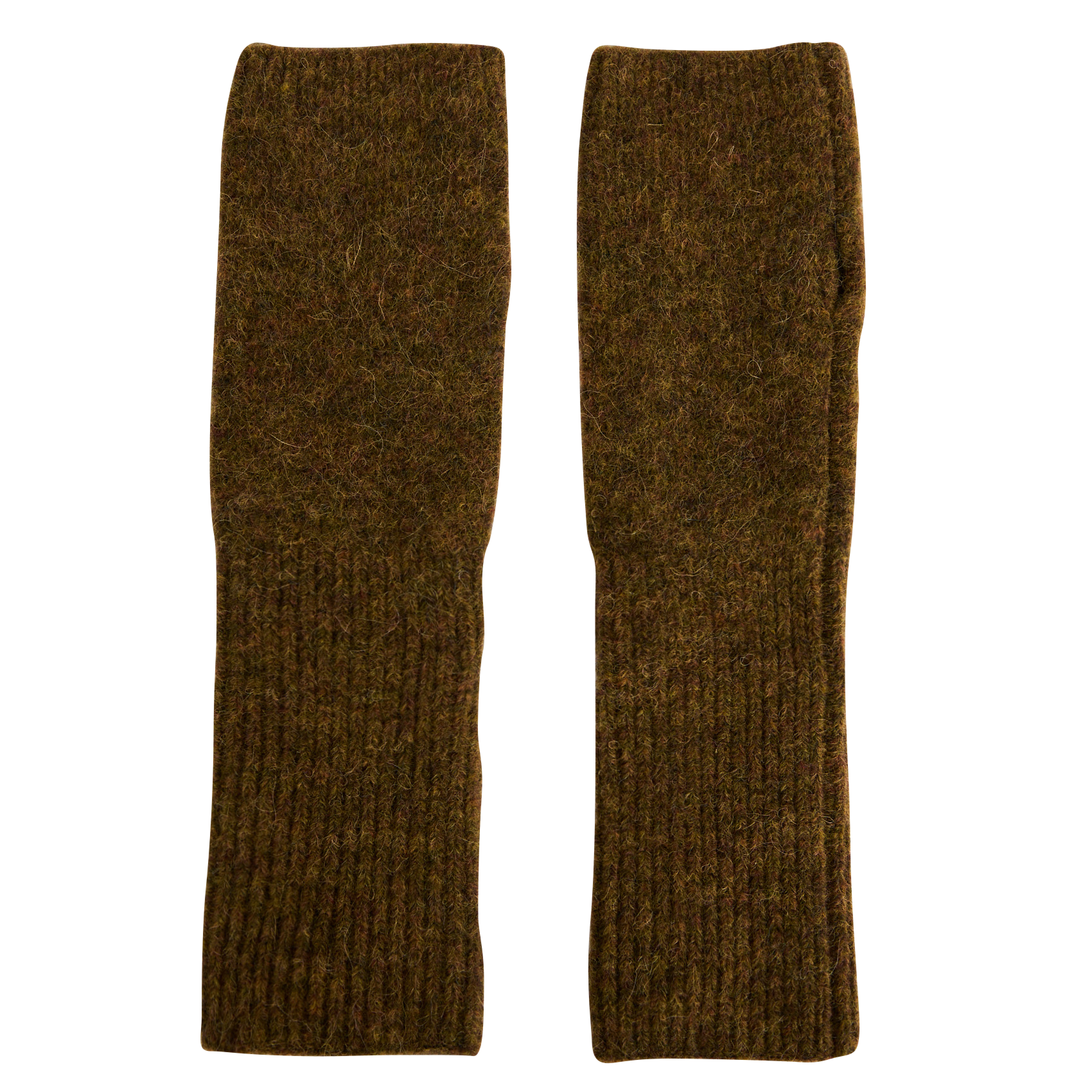 Wool-blend fingerless gloves MKT Khaki